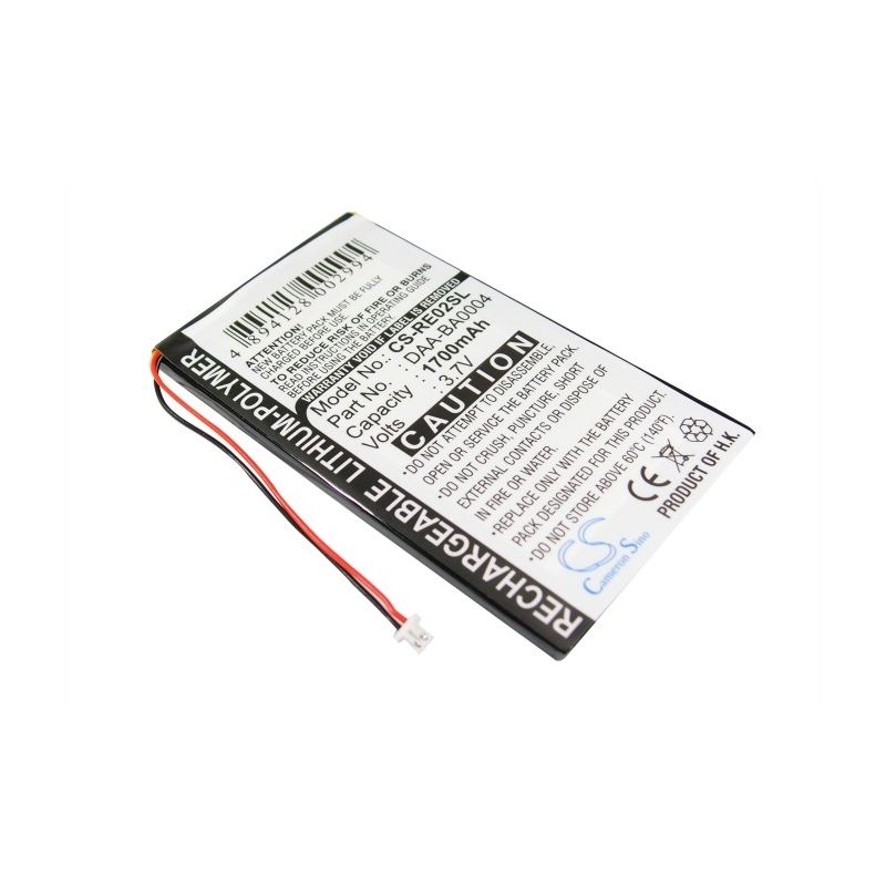 Li-polymer Battery Fits Creative, Dap-hd0014, Labs Nomad Jukebox Zentouch, Zen Touch 20gb 3.7v, 1700mah Media Player Cameron Sino Technology Limited