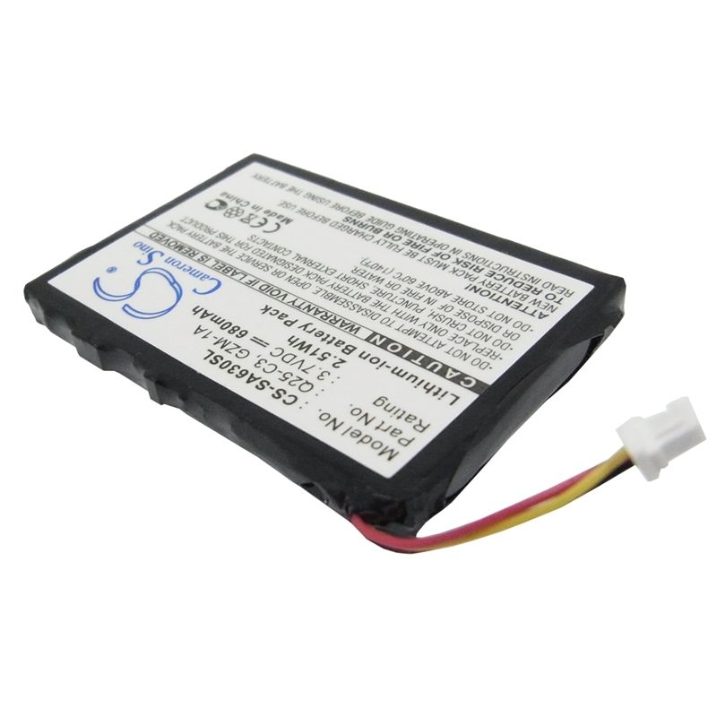 Li-ion Battery fits Philips, Gogear Hdd6330 30gb, Philips 3.7V, 680mAh Media Player Cameron Sino Technology Limited