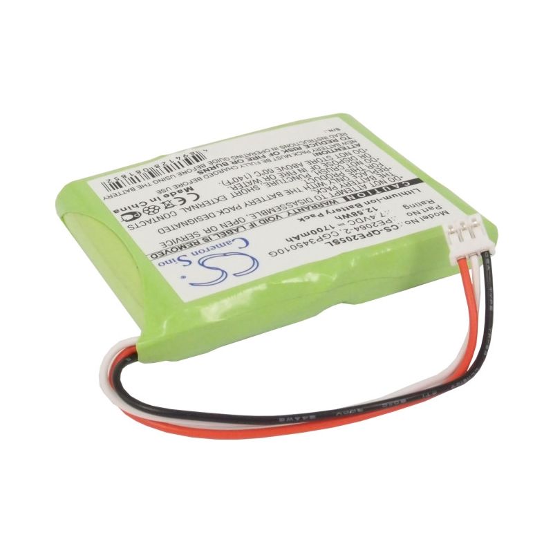 Li-ion Battery fits Q-sonic, Multimedia X-dream-player, Pe-2058, 7.4V, 1700mAh Media Player Cameron Sino Technology Limited