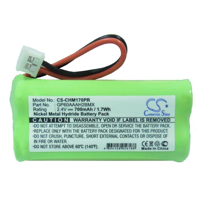 Ni-mh Battery Fits Crystalcall, Hme5170a, Hme5170a-ltk, Jtech 2.4v, 700mah Pager Cameron Sino Technology Limited