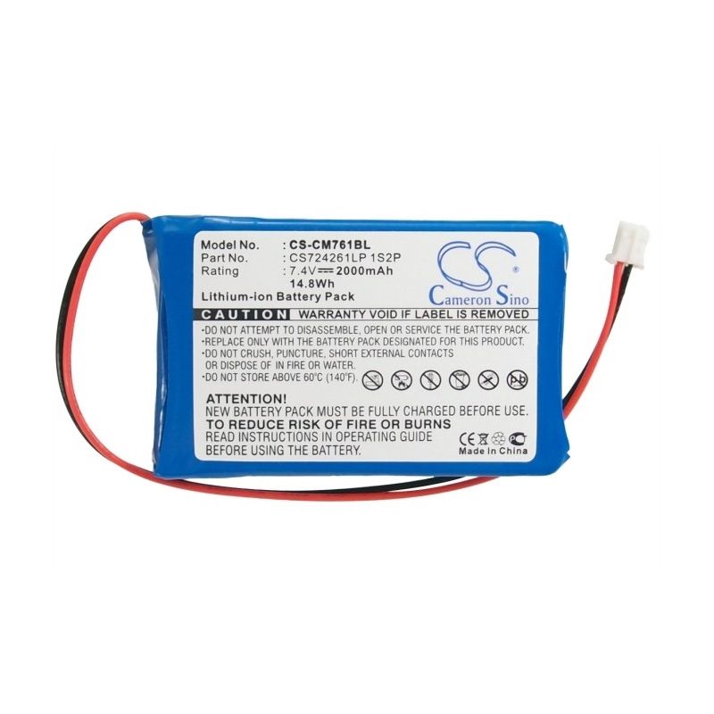 Li-Polymer Battery fits Olympia, Cm75, Cm-75, Cm760 7.4V, 2000mAh Cash Register Cameron Sino Technology Limited