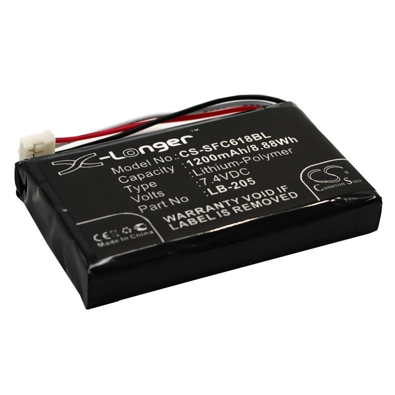 Li-polymer Battery Fits Safescan, 6185, Safescan 7.4v, 1200mah Payment Terminal Cameron Sino Technology Limited
