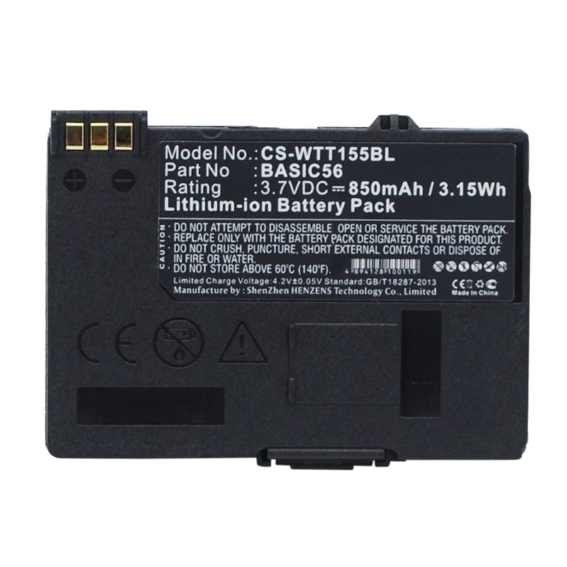 Li-ion Battery fits Way Systems, Mtt 1500, Mtt 1510, Mtt 1531 3.7V, 850mAh Payment Terminal Cameron Sino Technology Limited