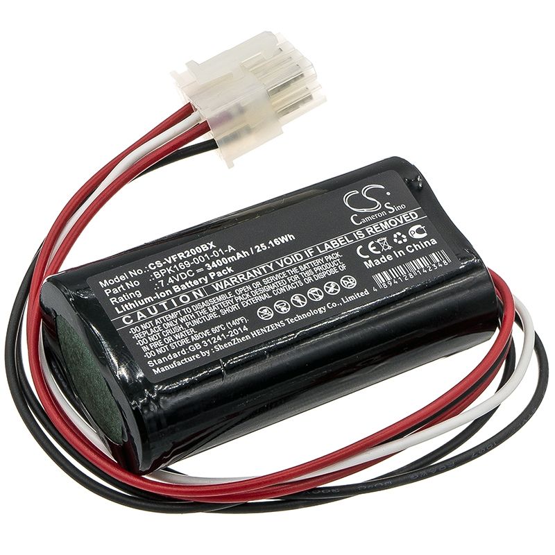 Li-ion Battery fits Verifone, Pca169-001-01, Pca169-404-01-a, Ruby 2 7.4V, 3400mAh Payment Terminal Cameron Sino Technology Limited