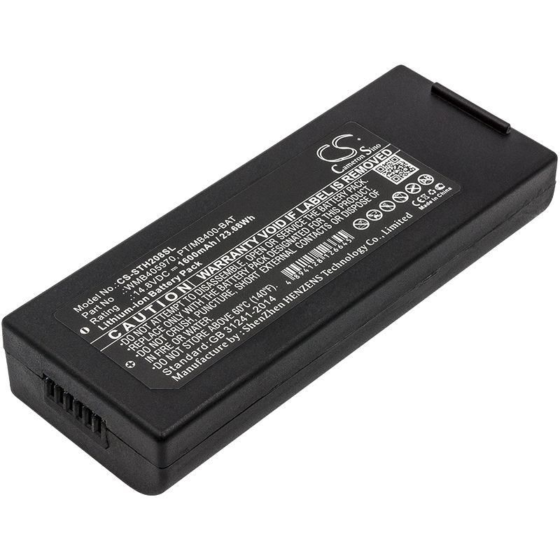 Li-ion Battery fits Lapin, Pt408e, Pt412e, Sato 14.8V, 1600mAh Portable Printer Cameron Sino Technology Limited