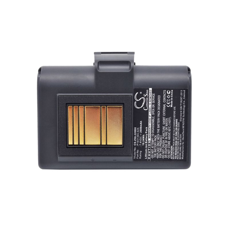 Li-ion Battery Fits Zebra, Qln220, Qln220hc, Qln320 7.4v, 2600mah Portable Printer Cameron Sino Technology Limited