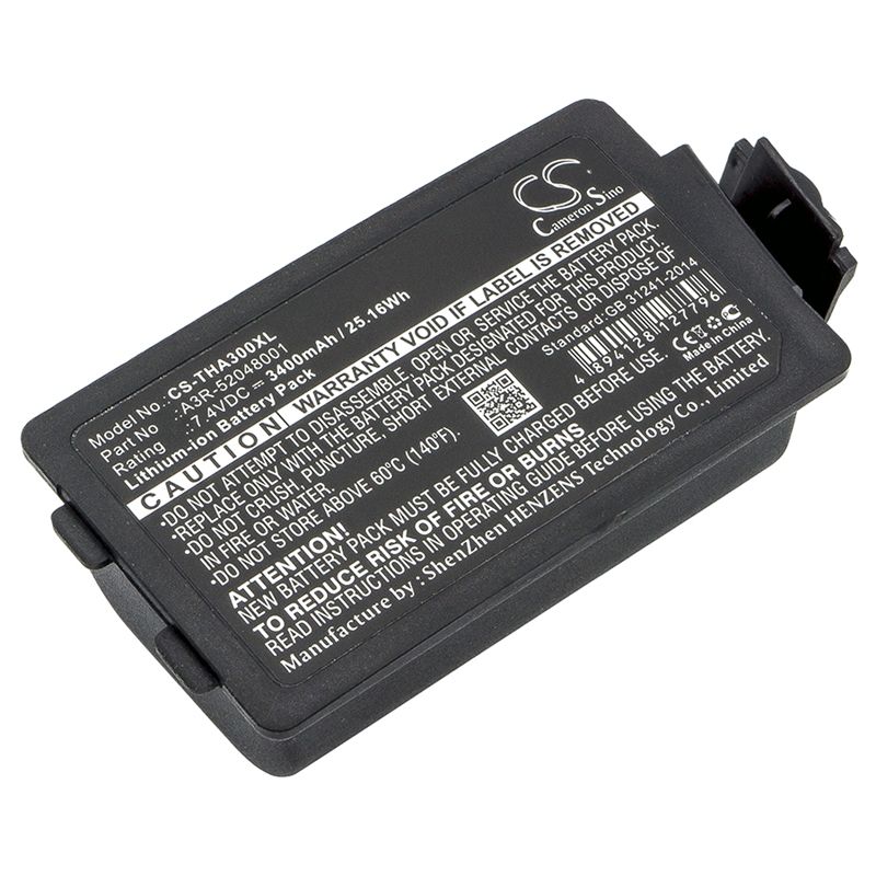 Li-ion Battery fits Tsc, Alpha 3r, Tsc 7.4V, 3400mAh Portable Printer Cameron Sino Technology Limited