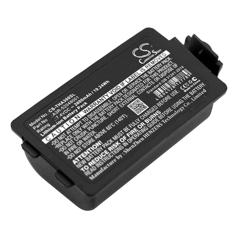 Li-ion Battery fits Tsc, Alpha 3r, Tsc 7.4V, 2600mAh Portable Printer Cameron Sino Technology Limited