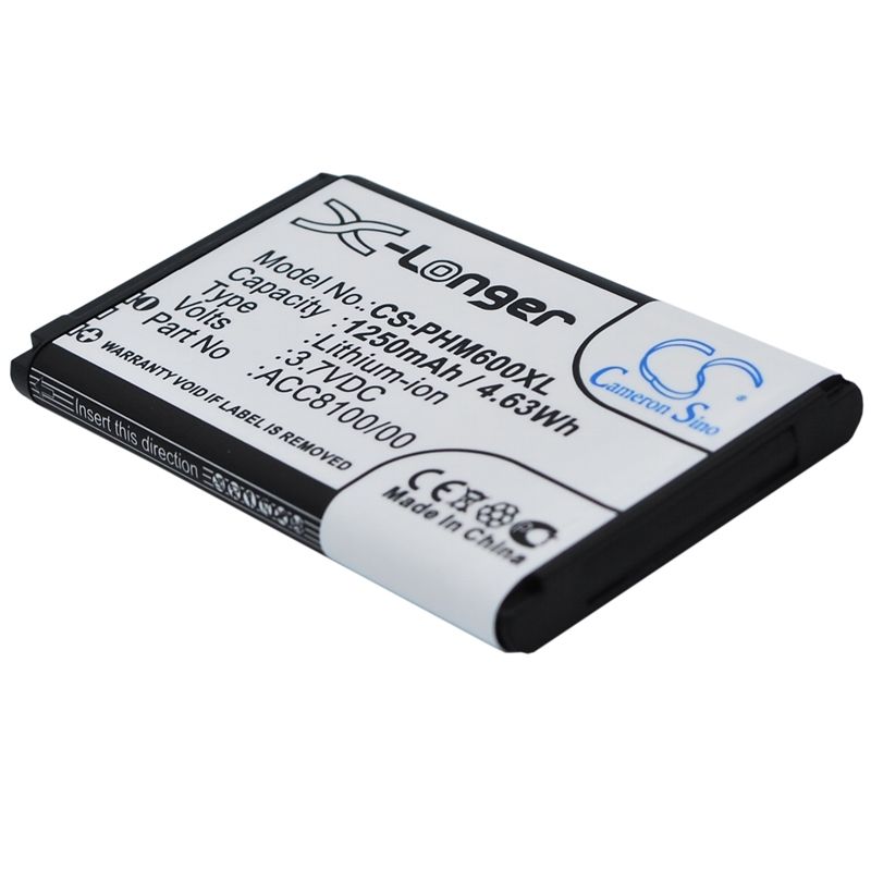 Li-ion Battery fits Philips, Dpm6000, Dpm7000, Dpm8100 3.7V, 1250mAh Recorder Cameron Sino Technology Limited