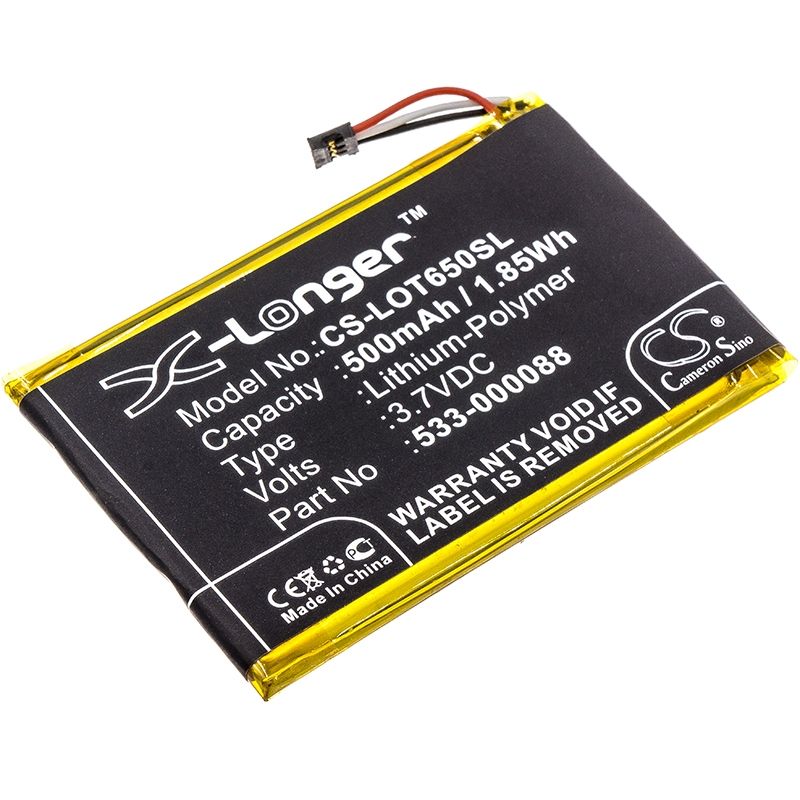 Li-Polymer Battery fits Logitech, Mx Master, Touchpad T650, 3.7V, 500mAh Remote Control Cameron Sino Technology Limited