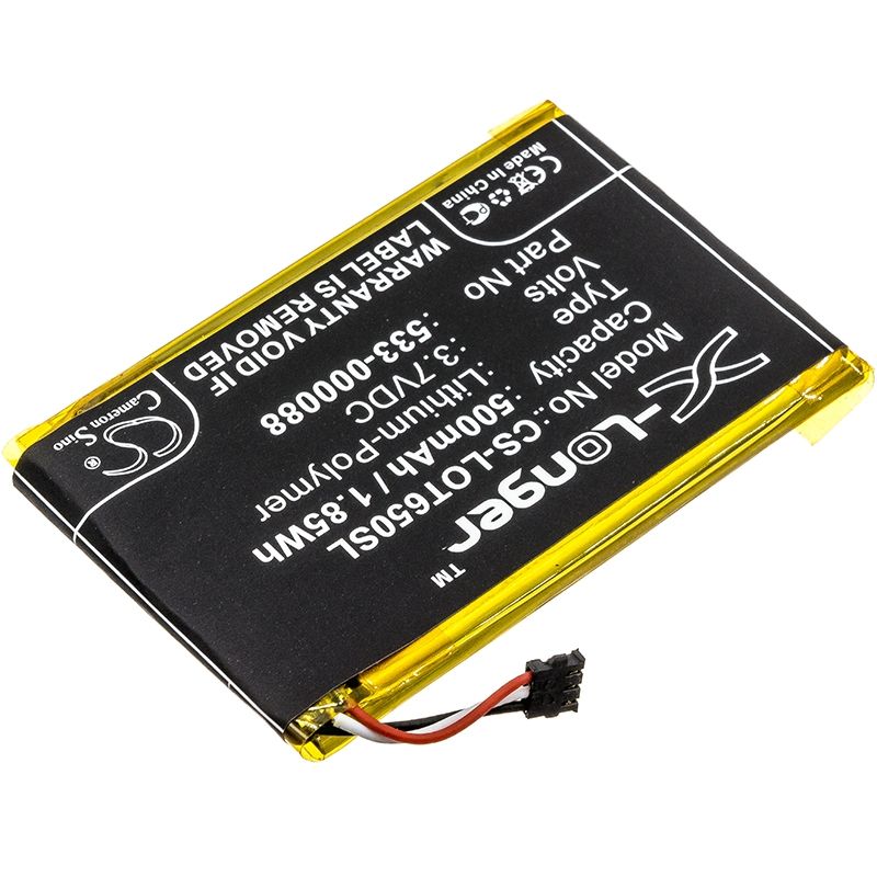 Li-Polymer Battery fits Logitech, Mx Master, Touchpad T650, 3.7V, 500mAh Remote Control Cameron Sino Technology Limited