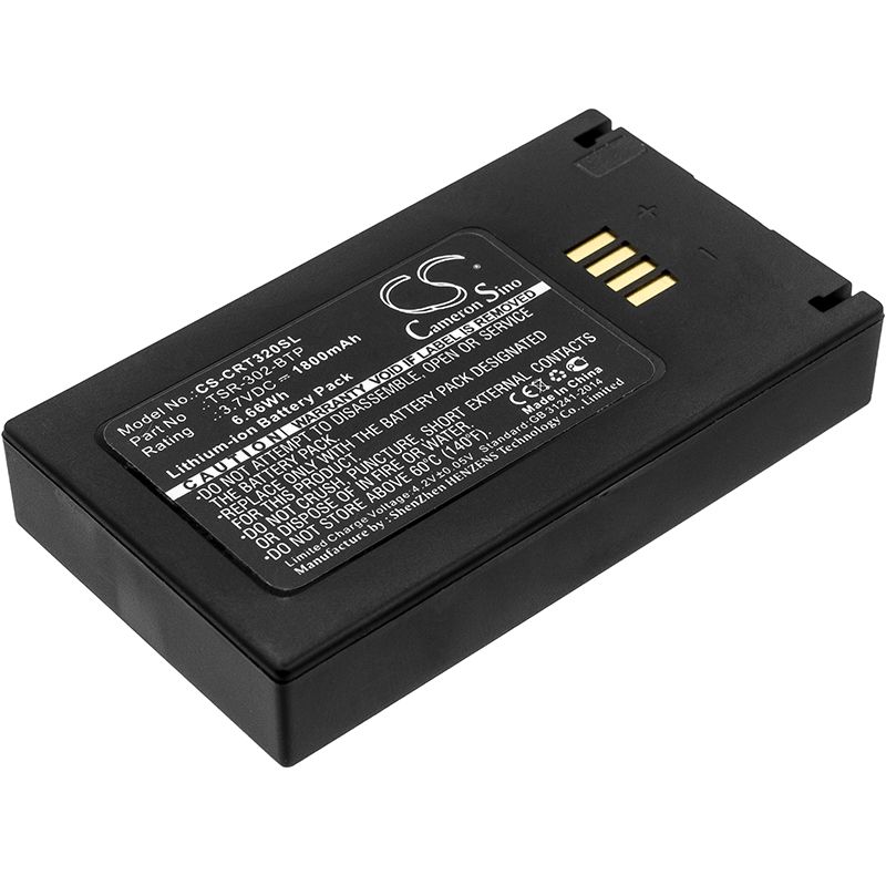 Li-polymer Battery Fits Crestron, Tsr-302, Tsr-302 Handheld Touch Screen Remote, 3.7v, 1800mah Remote Control Cameron Sino Technology Limited
