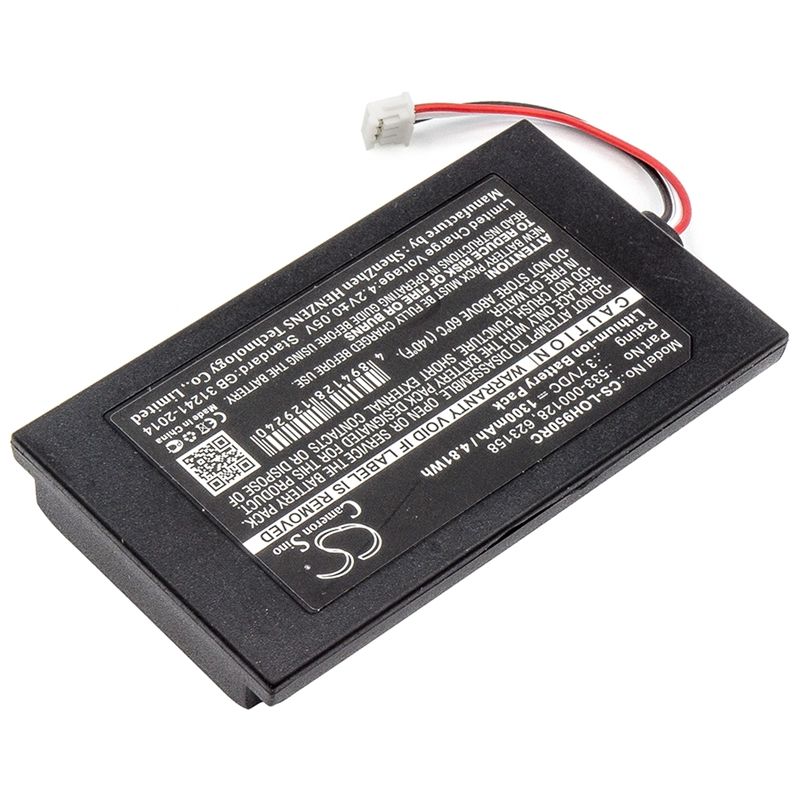 Li-polymer Battery Fits Logitech, 915-000257, 915-000260, Elite 3.7v, 1300mah Remote Control Cameron Sino Technology Limited