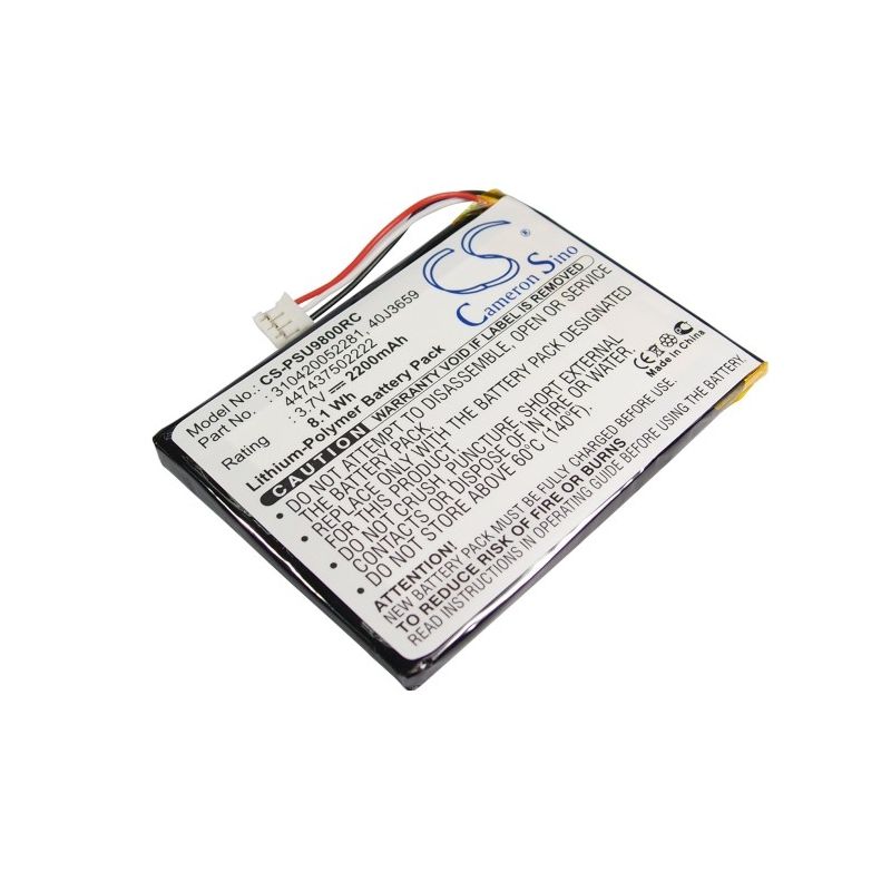Li-Polymer Battery fits Philips, Multimedia Control Panel Rc9800i, Pronto Pc9800i/17, Pronto Tsu-9800 3.7V, 2200mAh Remote Control Cameron Sino Technology Limited