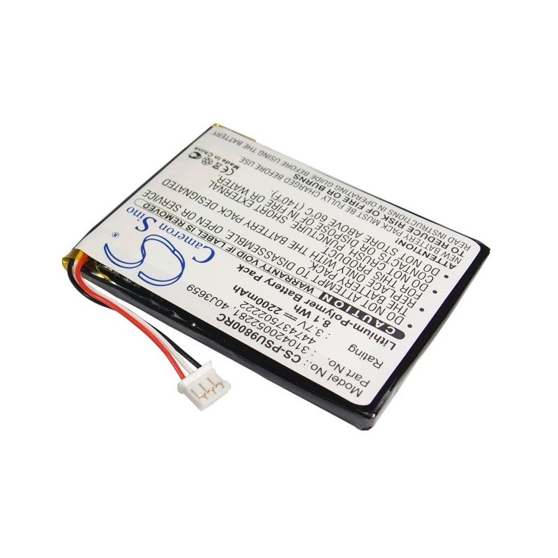 Li-Polymer Battery fits Philips, Multimedia Control Panel Rc9800i, Pronto Pc9800i/17, Pronto Tsu-9800 3.7V, 2200mAh Remote Control Cameron Sino Technology Limited
