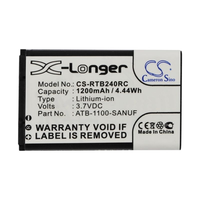 Li-ion Battery Fits Letv, Rc60tp6, S40, S50 3.7v, 1200mah Remote Control Cameron Sino Technology Limited