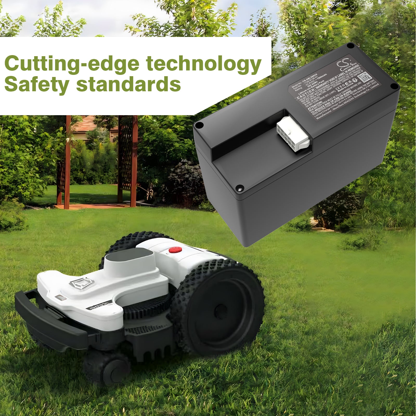 25.9V, Li-ion, 7800mAh, Battery fits Ambrogio 4.0 Basic 4WD Premium, 4.0 Elite 4WD Premium, 202.02Wh Lawn Mowers Cameron Sino Technology Limited