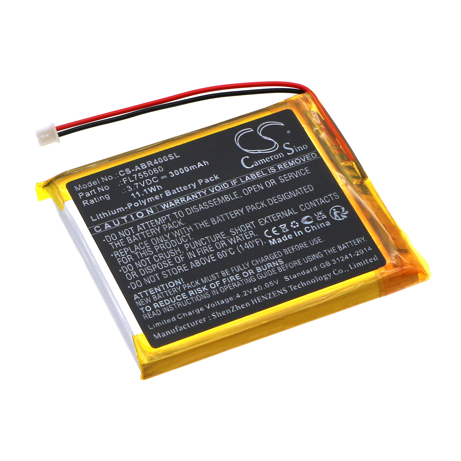Li-Polymer, Game Console Battery fits Anbernic Rg405m, Rg40xx, 3.7V, 3000mAh Game Console Cameron Sino Technology Limited