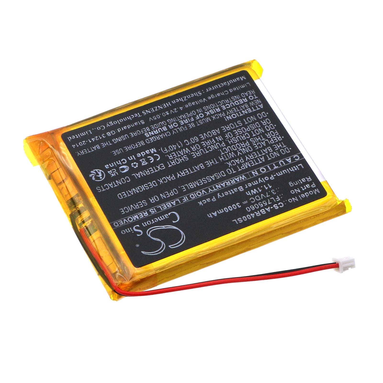 Li-Polymer, Game Console Battery fits Anbernic Rg405m, Rg40xx, 3.7V, 3000mAh Game Console Cameron Sino Technology Limited
