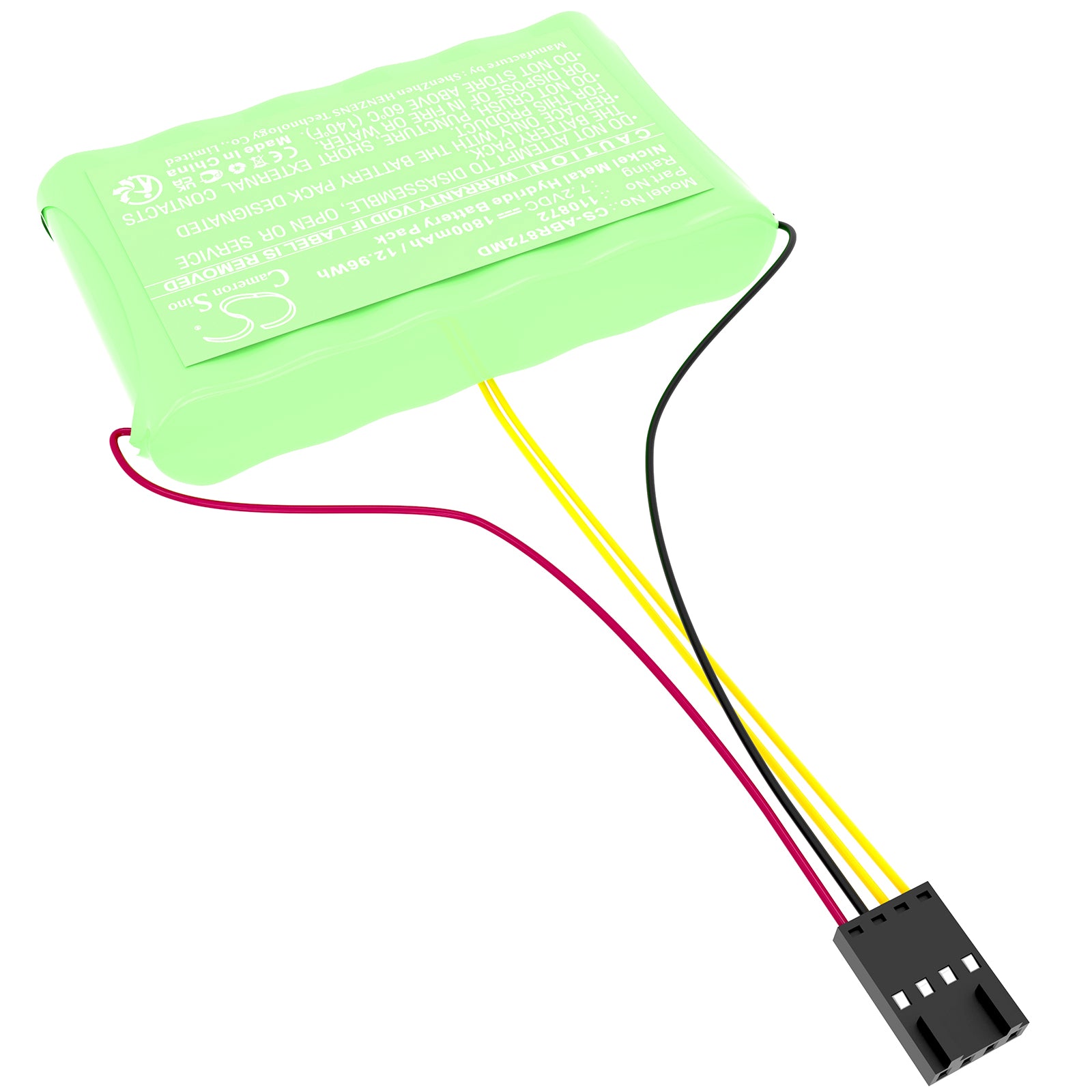7.2V, Ni-MH, 1800mAh, Battery fits Abilanx scale, type IRUS, 12.96Wh Medical Cameron Sino Technology Limited
