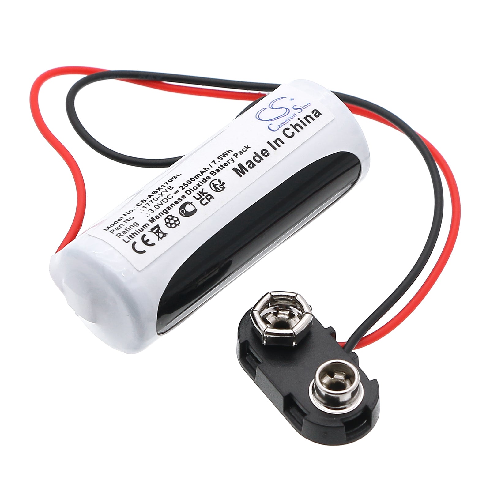 3V, Li-MnO2, 2500mAh, Battery fits Allen Bradley 1785-L40B/L, 1785-L60B/L, 7.5Wh PLC Cameron Sino Technology Limited