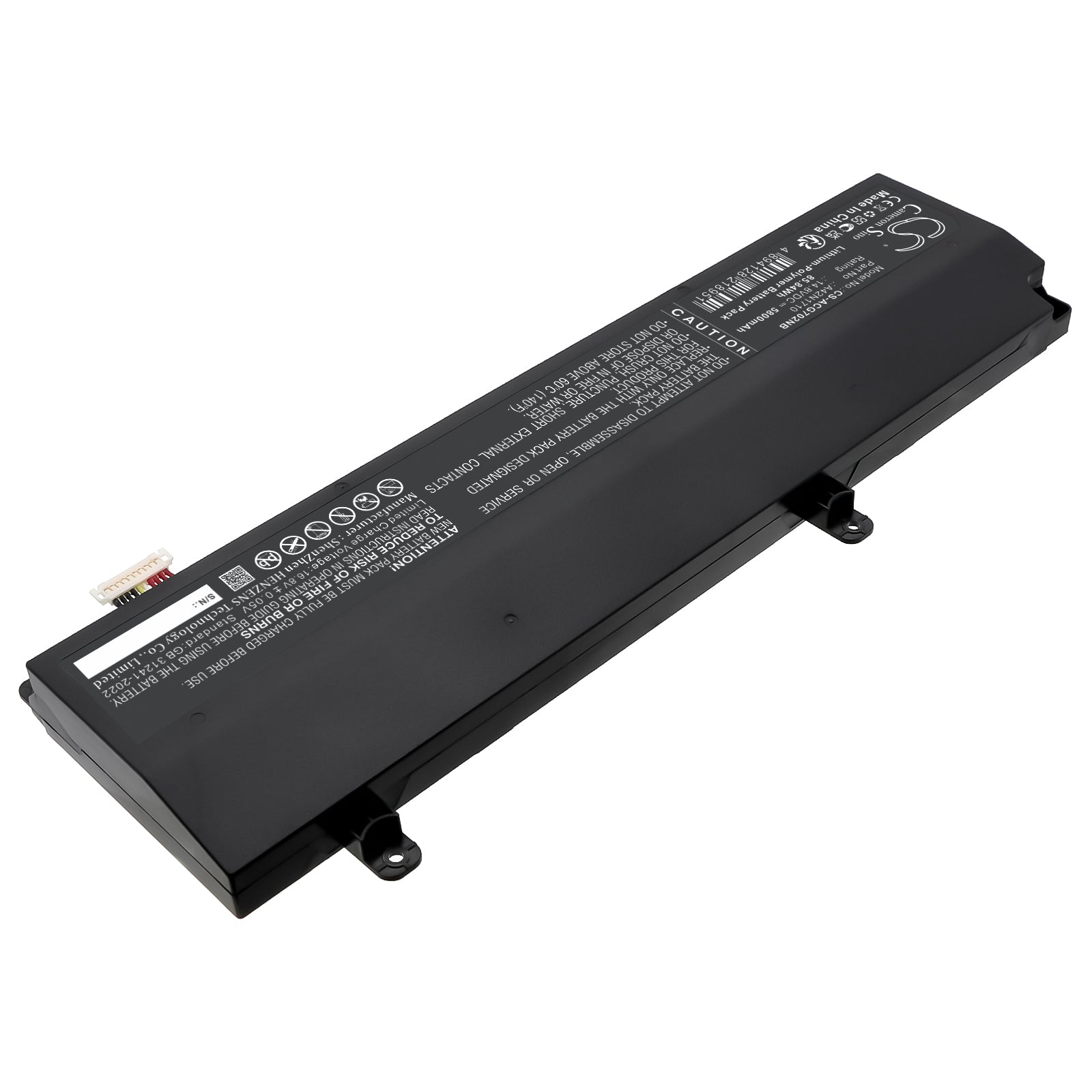 14.8V, Li-Polymer, 5800mAh, Battery fits Acer GL702VI, GL702VI-1A, 85.84Wh Notebook, Laptop Cameron Sino Technology Limited