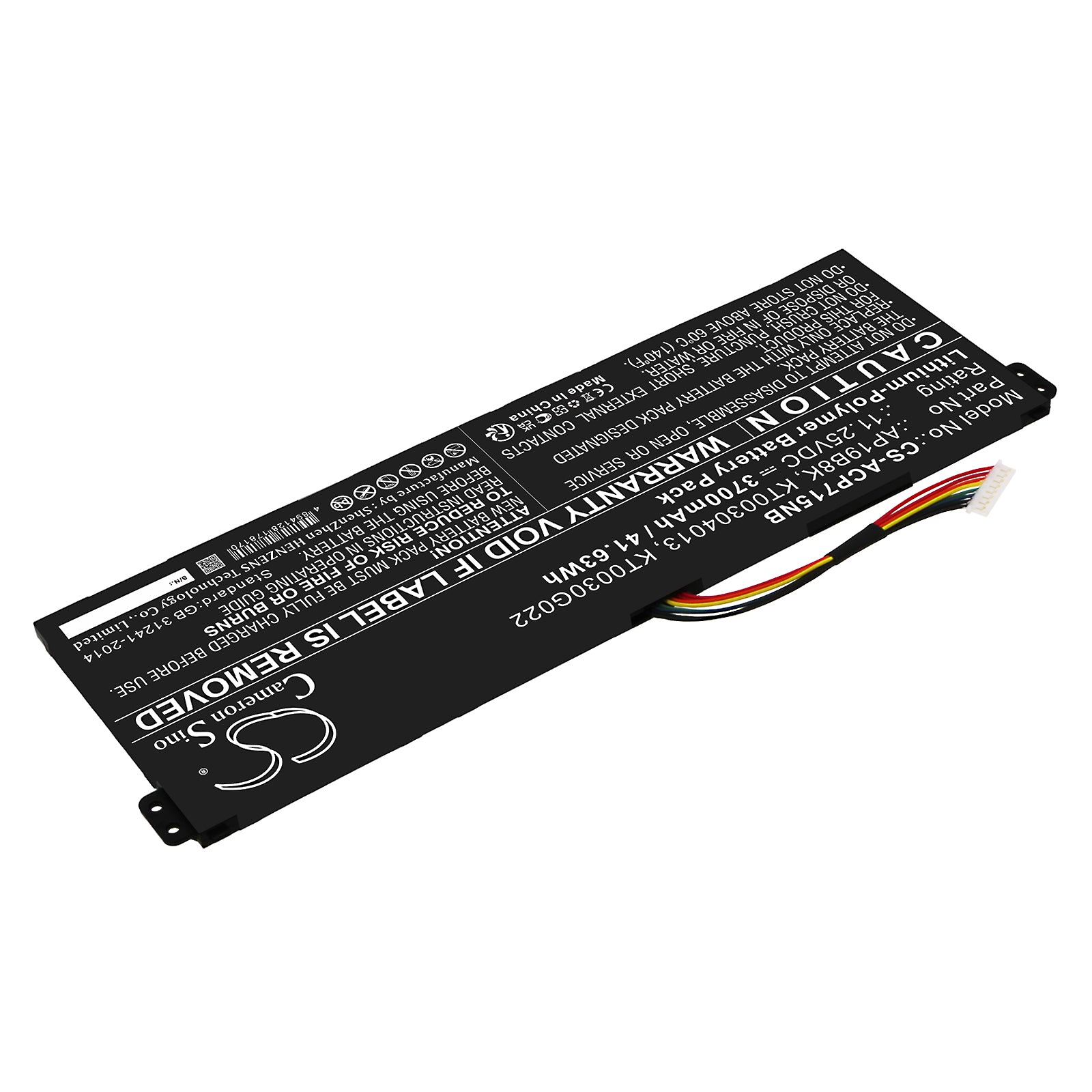 Li-Polymer, Notebook, Laptop Battery fits Acer Aspire 3 A314-22-a1yy, Aspire 3 A314-22-r029, 11.25V, 3700mAh Notebook, Laptop Cameron Sino Technology Limited