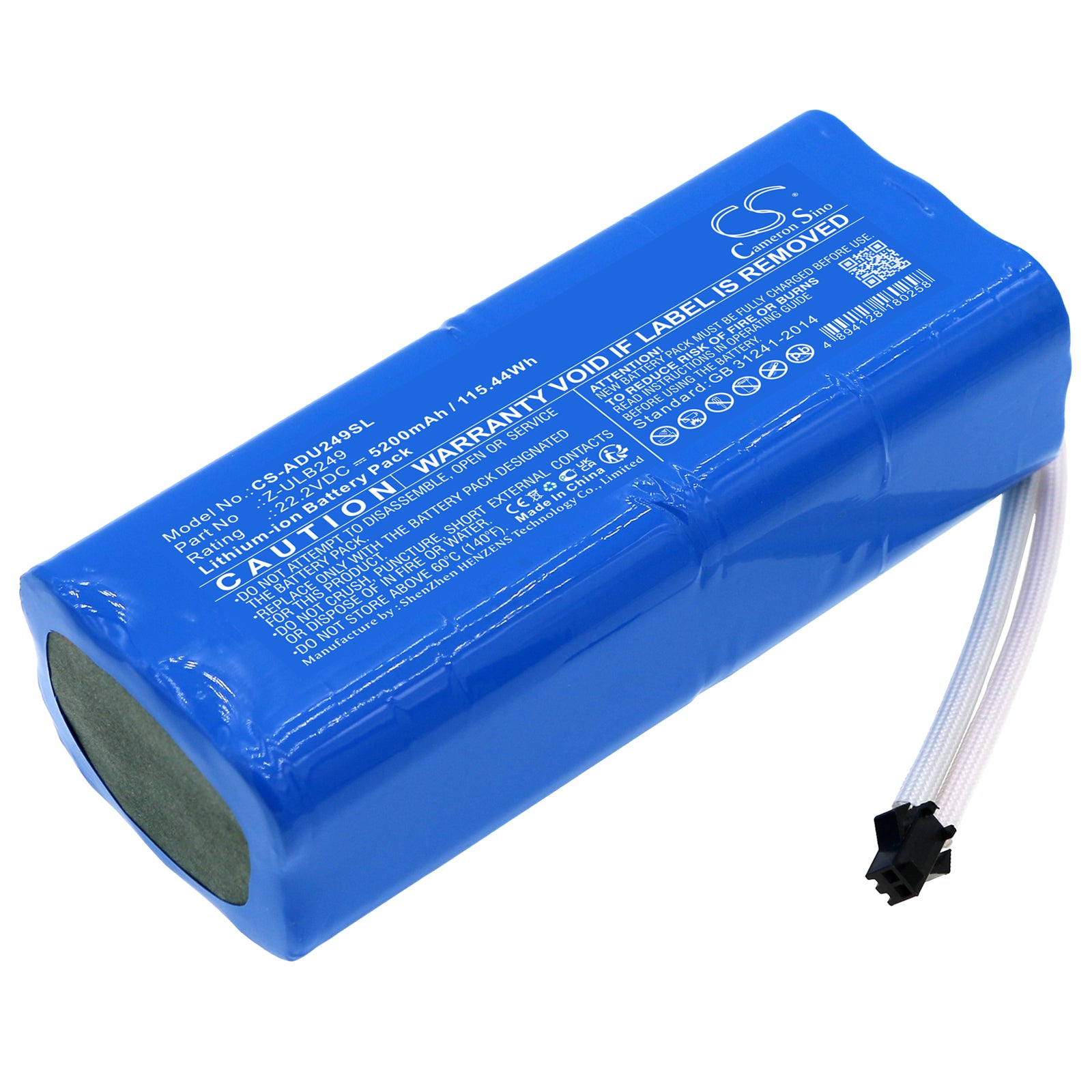 Li-ion, Lighting & Studio Battery fits American Dj Ultra Go Par7x, 22.2V, 5200mAh Lighting & Studio Cameron Sino Technology Limited
