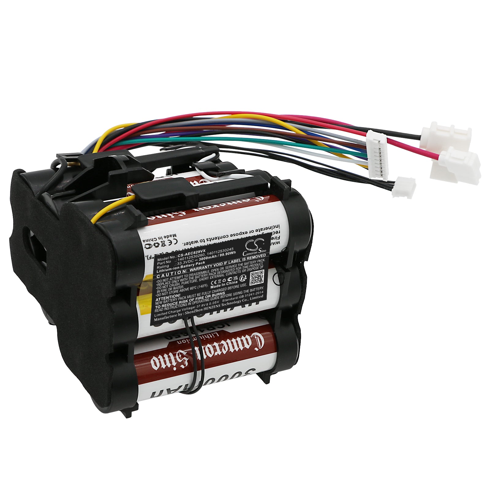 Li-ion, Vacuum Battery fits Electrolux Cx 8 2 80 Db, Cx 8 2 80 O, 33.3V, 3000mAh Vacuum Cameron Sino Technology Limited