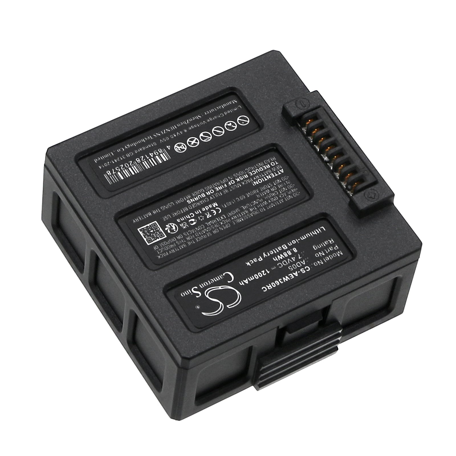 Li-ion, Drones Battery fits Aee Sparrow 360, 7.4V, 1200mAh Drones Cameron Sino Technology Limited