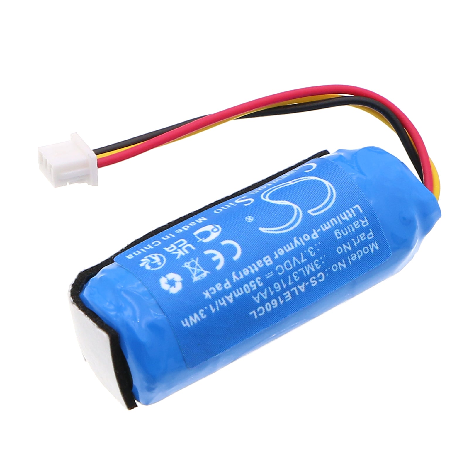 3.7V, Li-Polymer, 350mAh, Battery fits Alcatel-Lucent ALE-160 WB, ALE-161 WB, 1.3Wh Cordless Phone Cameron Sino Technology Limited