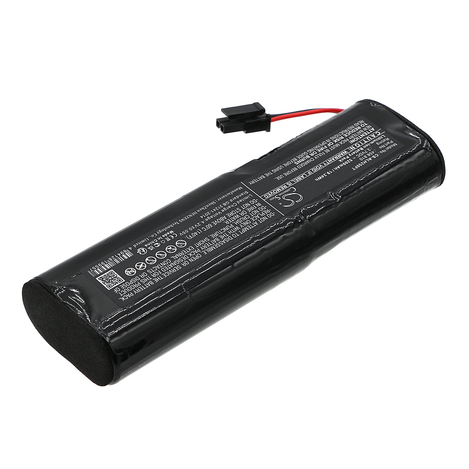 Li-ion, Flashlight Battery fits Acculux Hl25ex Ex, 3.7V, 5200mAh Flashlight Cameron Sino Technology Limited