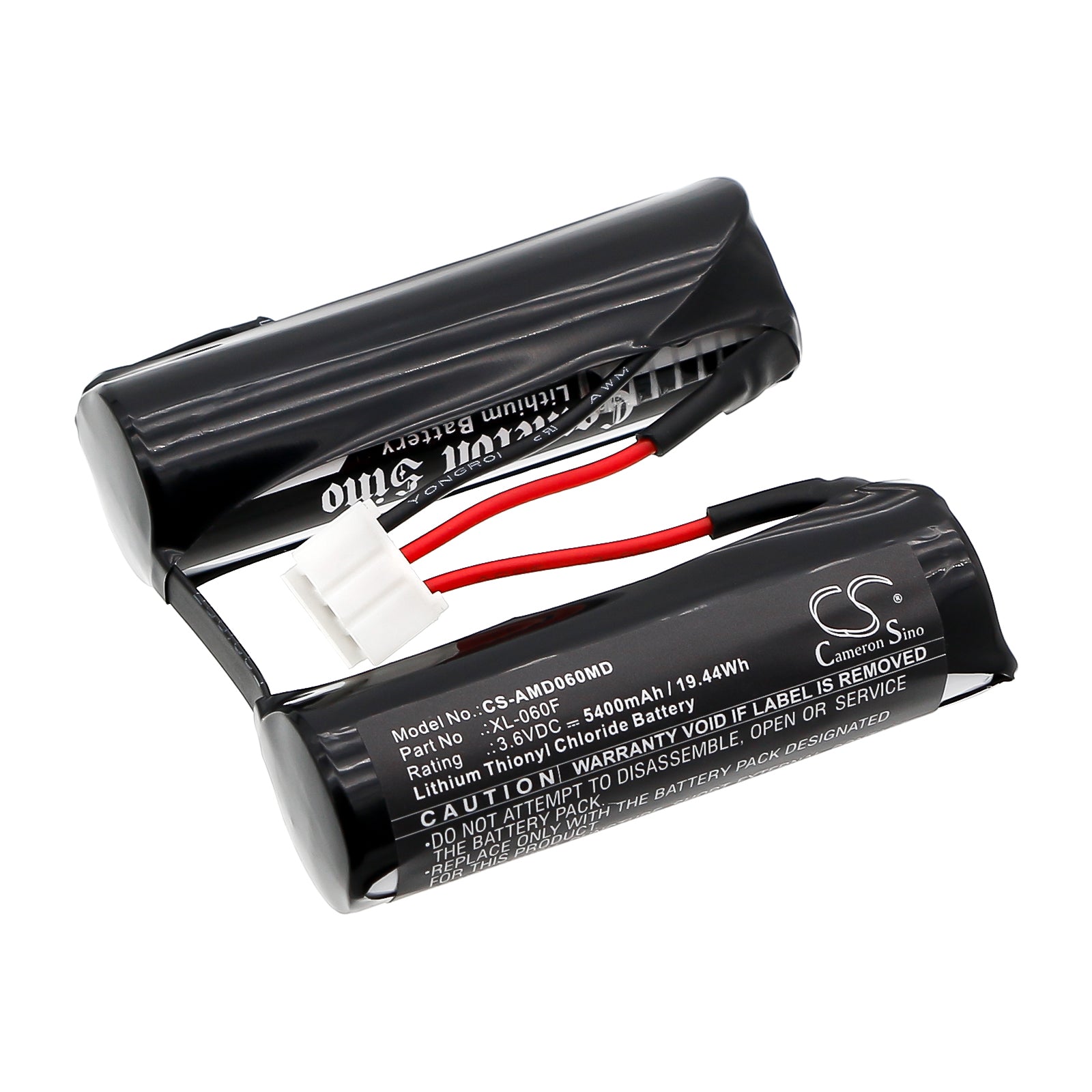 3.6V, Li-SOCl2, 5400mAh, Battery fits Amvex Digital Vacuum Regulator, 19.44Wh Medical Cameron Sino Technology Limited