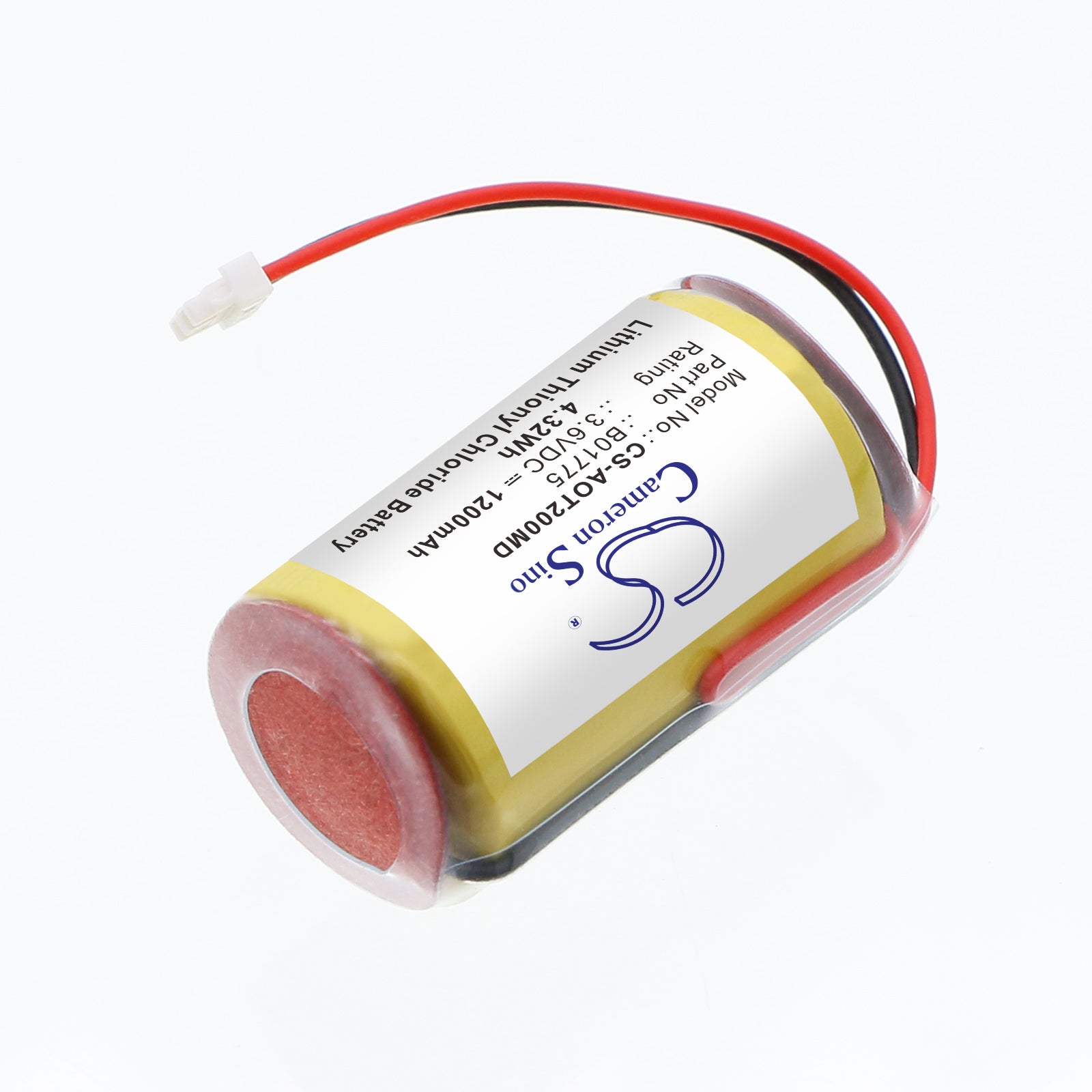 3.6V, Li-SOCl2, 1200mAh, Battery fits AeroScout 24, 242, 4.32Wh Medical Cameron Sino Technology Limited