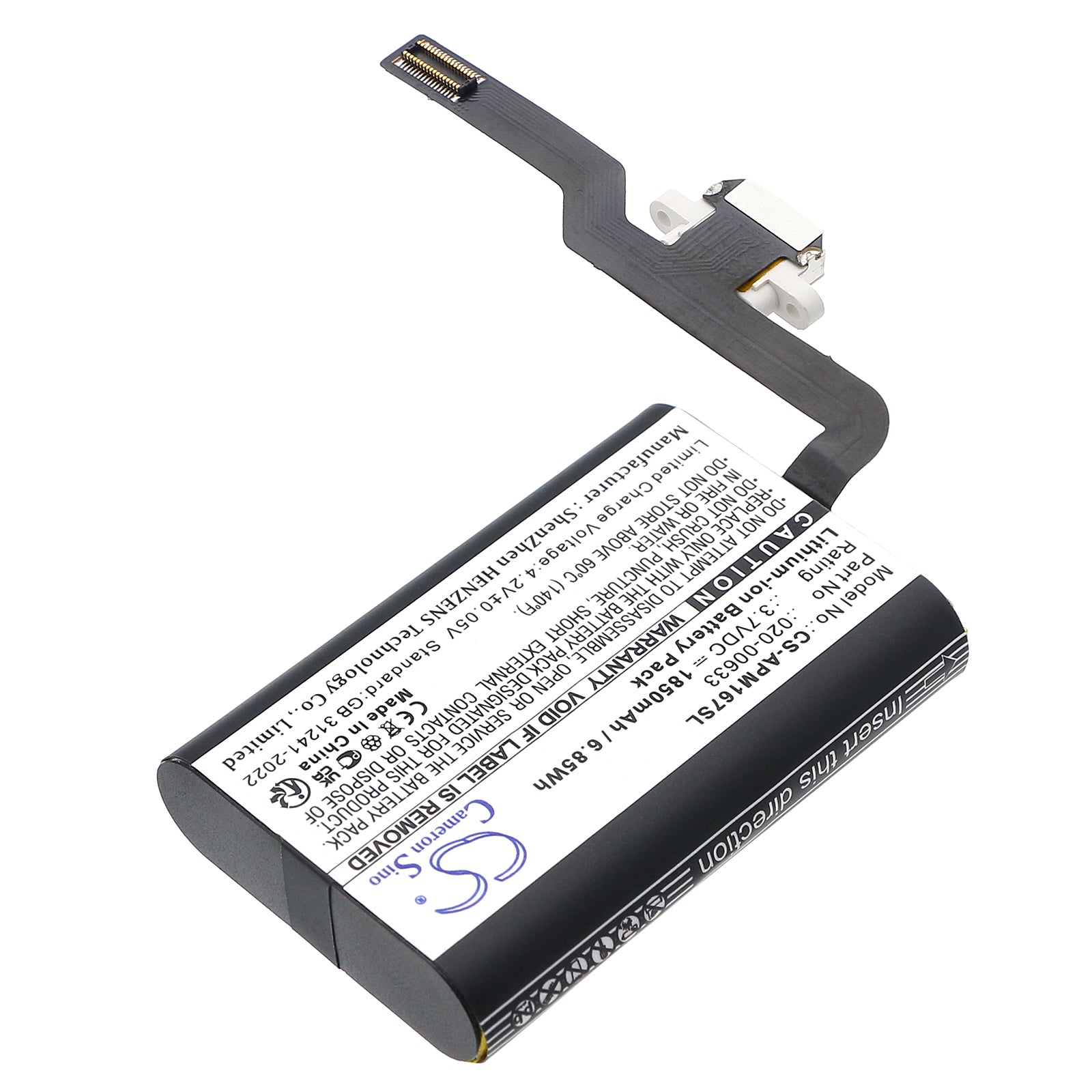 3.7V, Li-ion, 1850mAh, Battery fits Apple A1657, A1672, 6.85Wh Keyboard,Mouse Cameron Sino Technology Limited