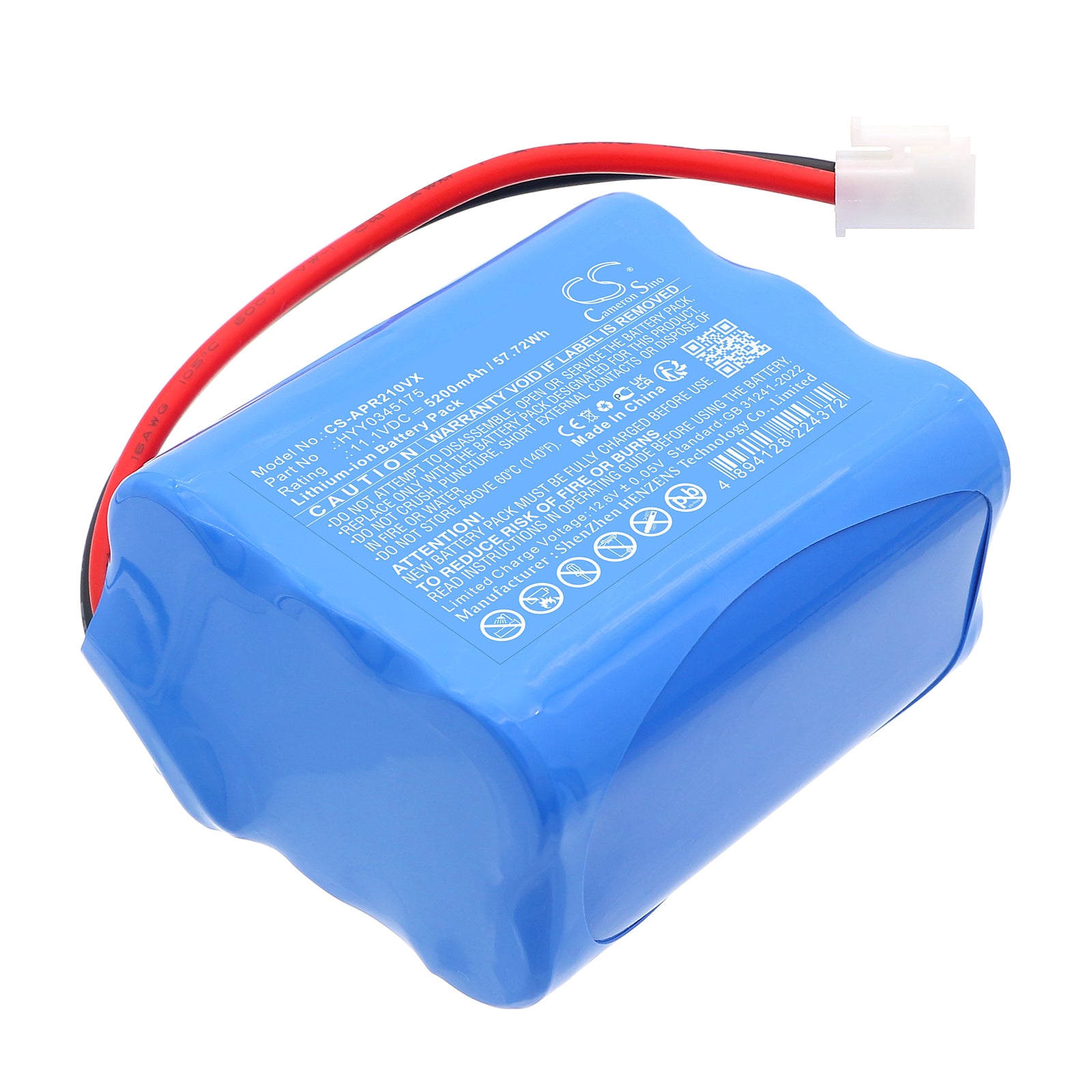 11.1V, Li-ion, 5200mAh, Battery fits Aiper SE Cordless Robotic Pool Cleaner, 57.72Wh Robotic Pool Cleaner Cameron Sino Technology Limited