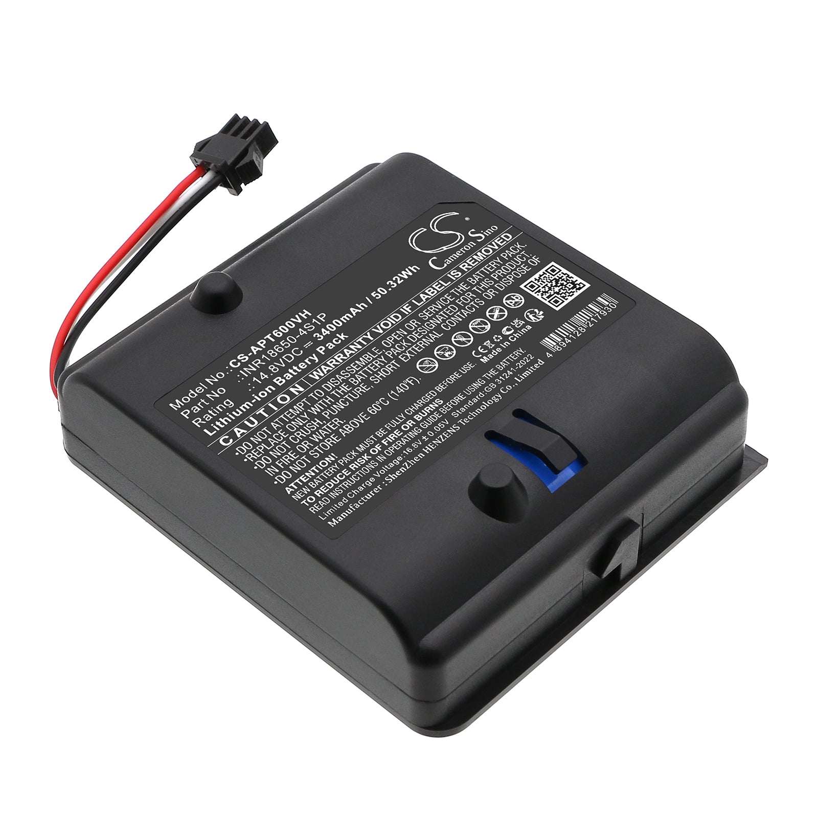 14.8V, Li-ion, 3400mAh, Battery fits Aiper MT600, 50.32Wh Robotic Pool Cleaner Cameron Sino Technology Limited
