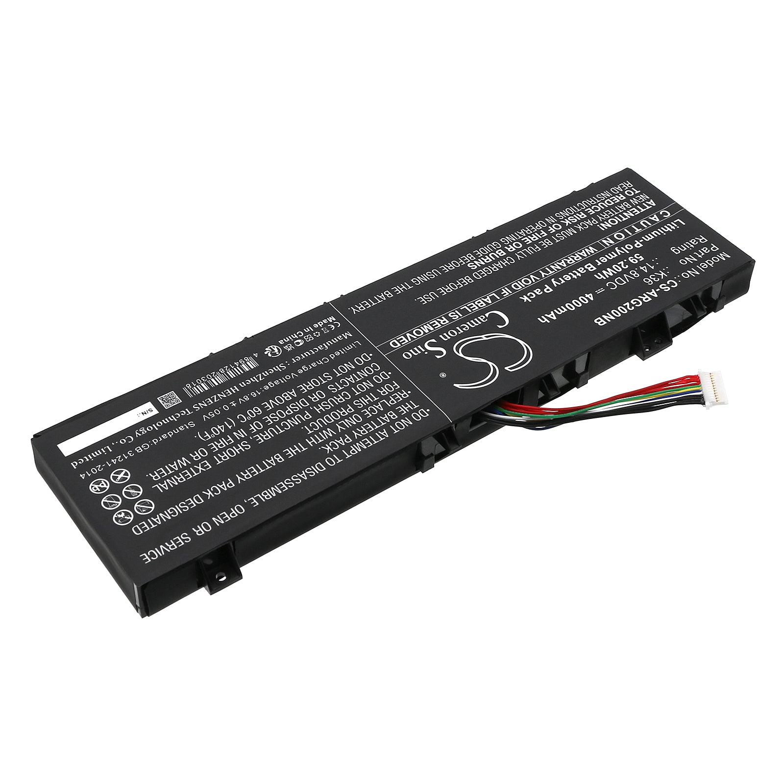 Li-Polymer, Notebook, Laptop Battery fits Bben G16, G16a, 14.8V, 4000mAh Notebook, Laptop Cameron Sino Technology Limited
