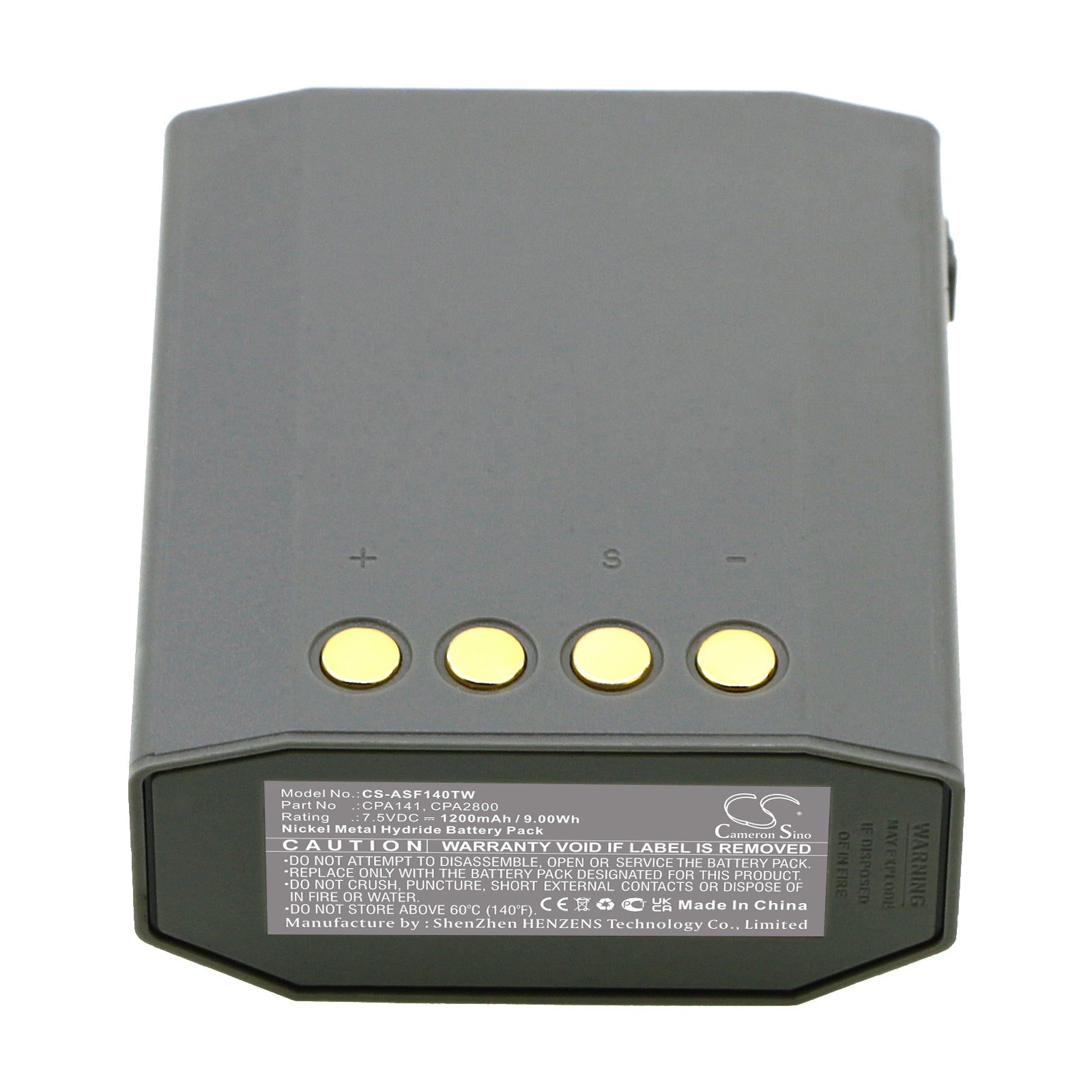 Ni-MH, Two-Way Radio Battery fits Ascom Fug11b, Se110, 7.5V, 1200mAh Two-Way Radio Cameron Sino Technology Limited