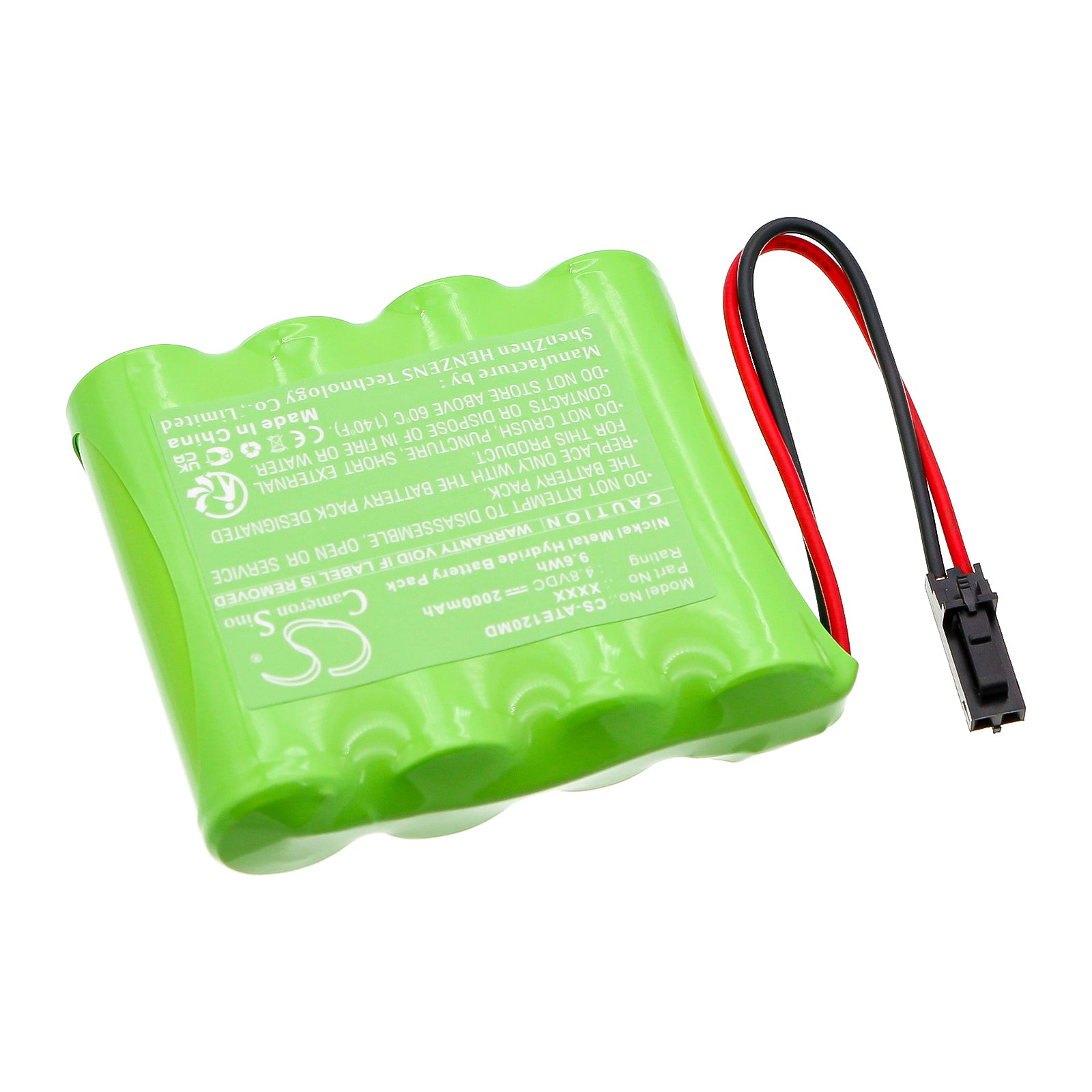4.8V, Ni-MH, 2000mAh, Battery fits Aitecs SEP10s, SEP12s, 9.6Wh Medical Cameron Sino Technology Limited