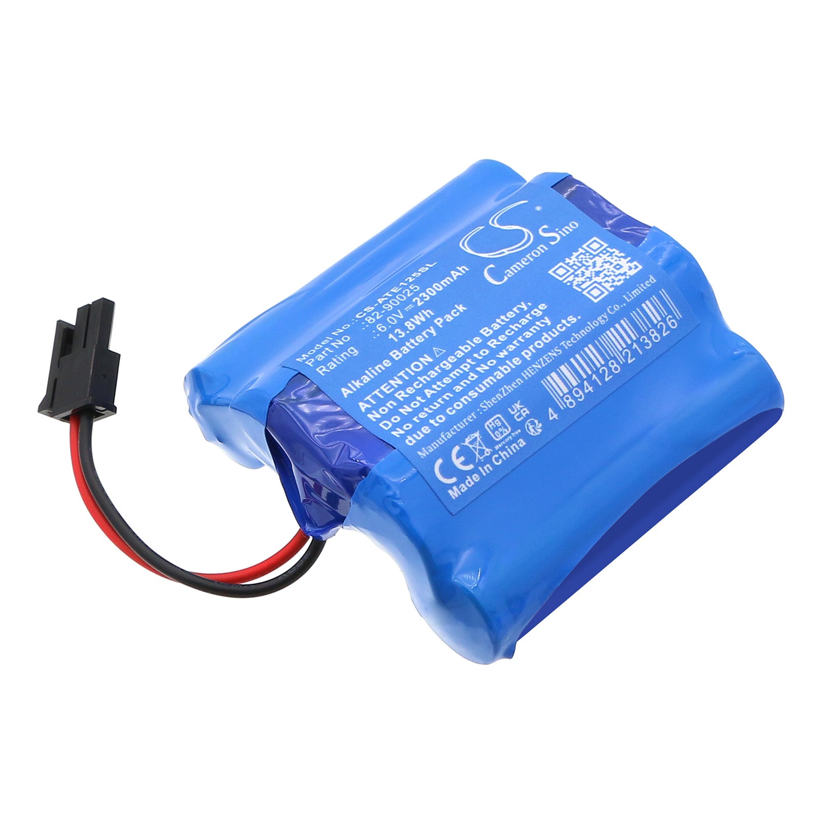 6V, Alkaline, 2300mAh, Battery fits ATS Electro-Lube 125cc Ultimate Luber, 60cc Ultimate Luber, 13.8Wh Equipment, Survey, Test Cameron Sino Technology Limited