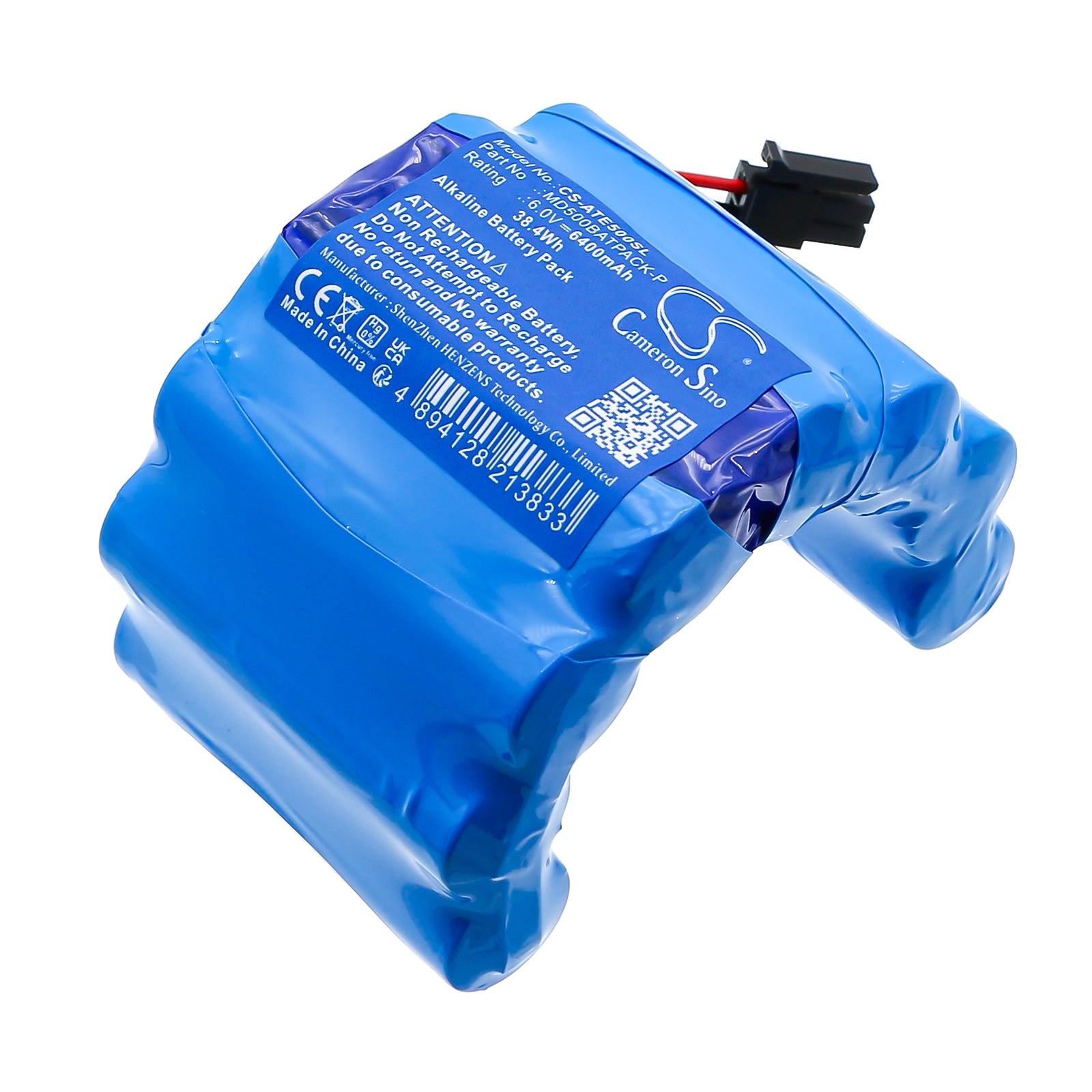 6V, Alkaline, 6400mAh, Battery fits ATS Electro-Lube 250 Ultimate luber, 500 Ultimate luber, 38.4Wh Equipment, Survey, Test Cameron Sino Technology Limited