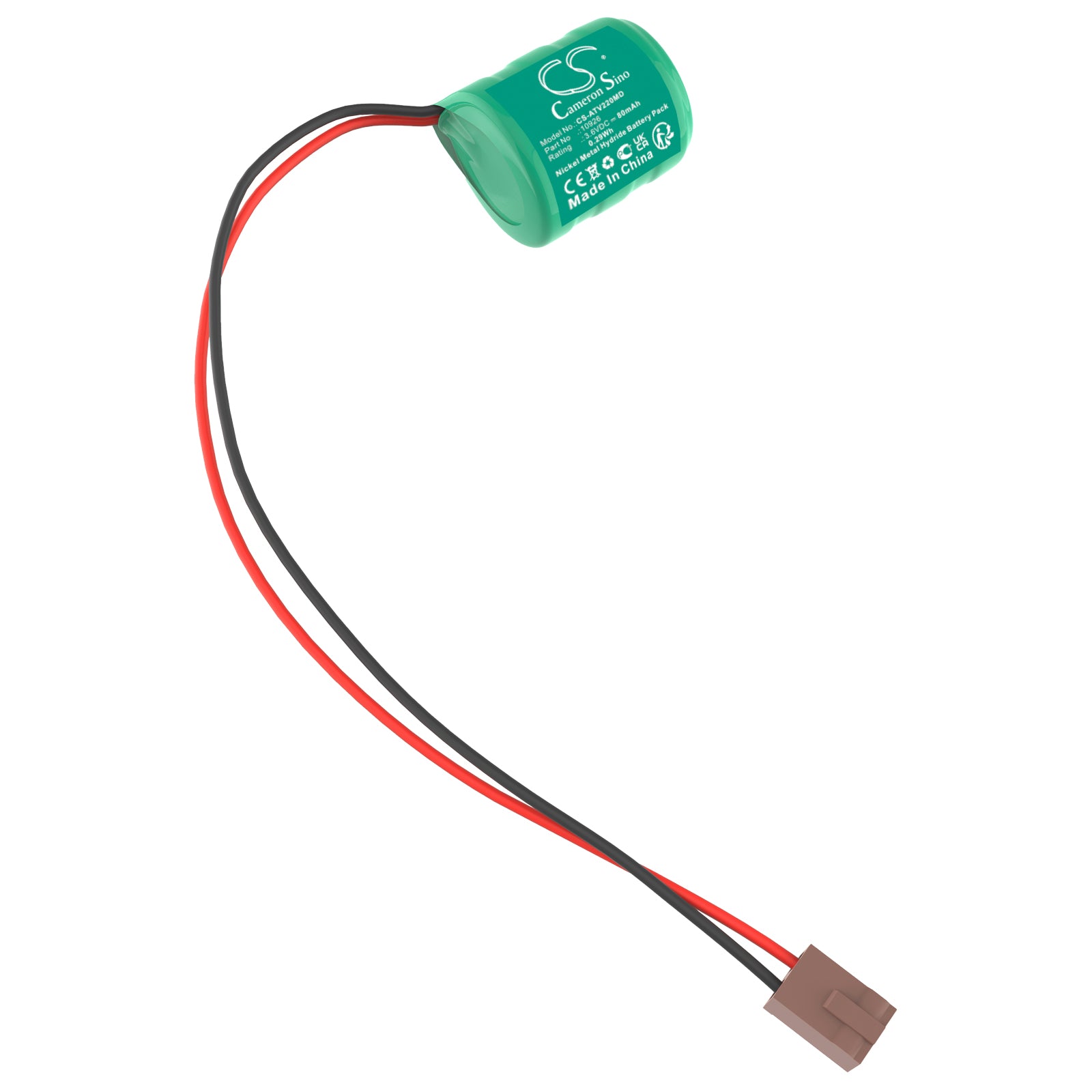 3.6V, Ni-MH, 80mAh, Battery fits Atoms V-2200, 0.29Wh Medical Cameron Sino Technology Limited