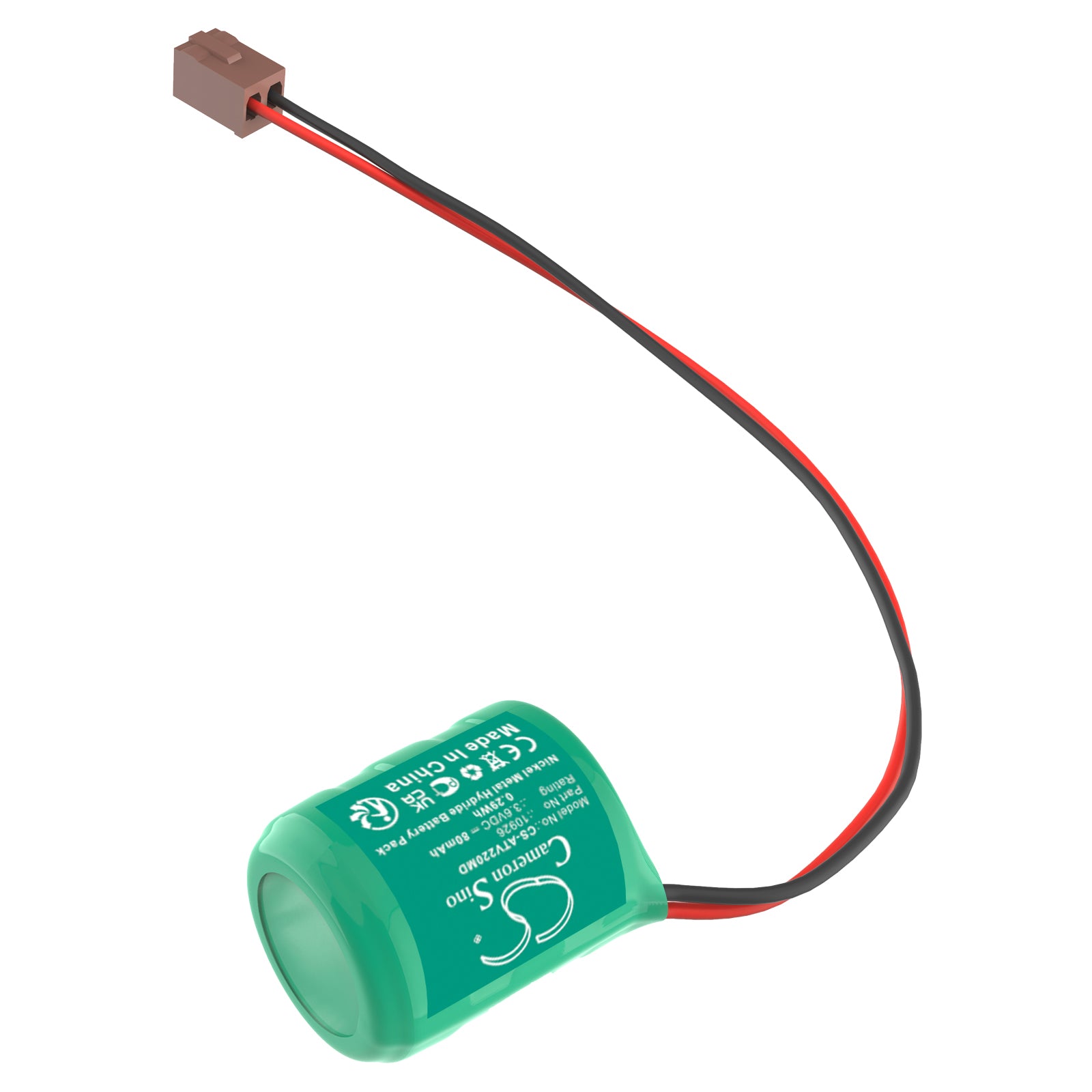 3.6V, Ni-MH, 80mAh, Battery fits Atoms V-2200, 0.29Wh Medical Cameron Sino Technology Limited
