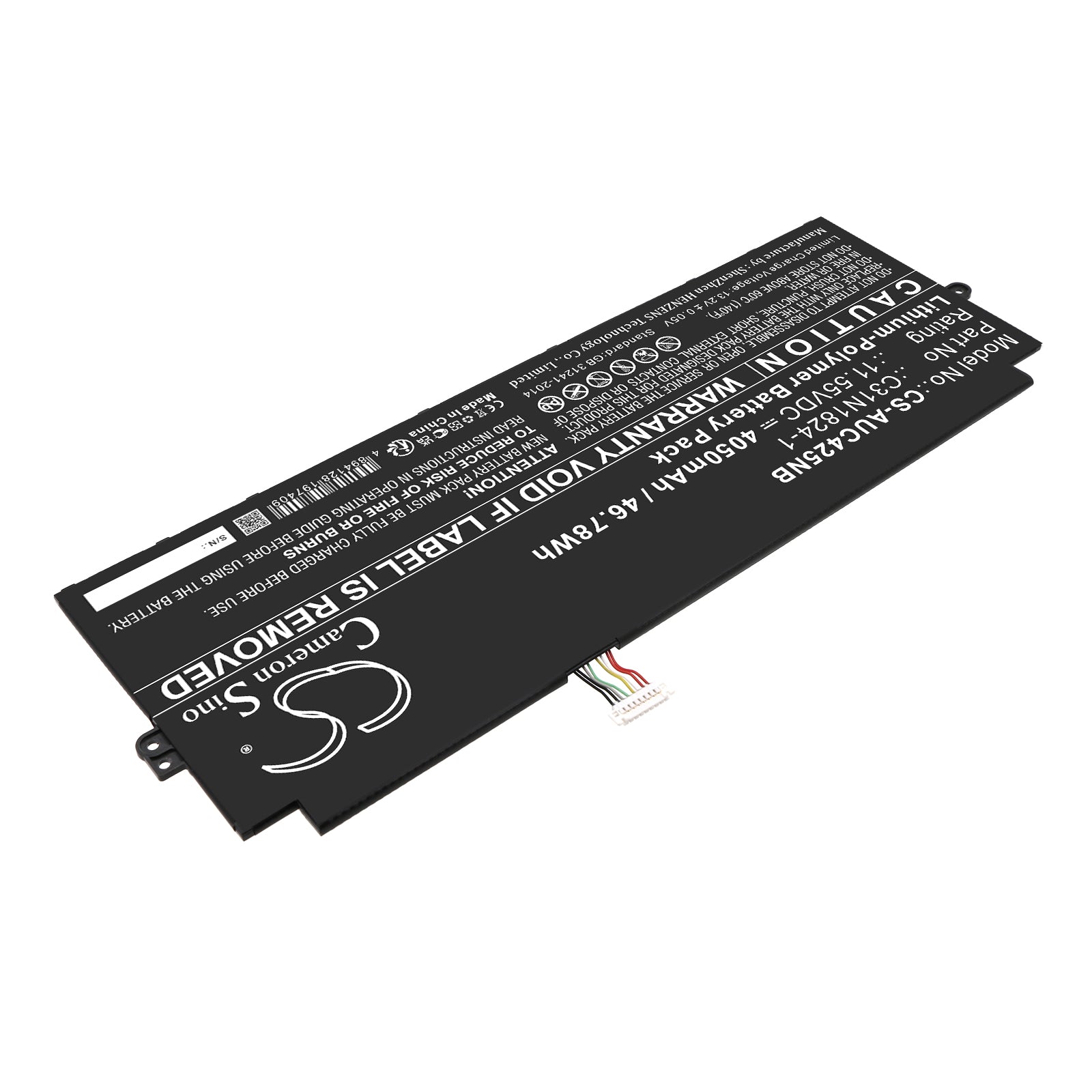Li-Polymer, Notebook, Laptop Battery fits Asus C433ta, Chromebook C425ta, 11.55V, 4050mAh Notebook, Laptop Cameron Sino Technology Limited