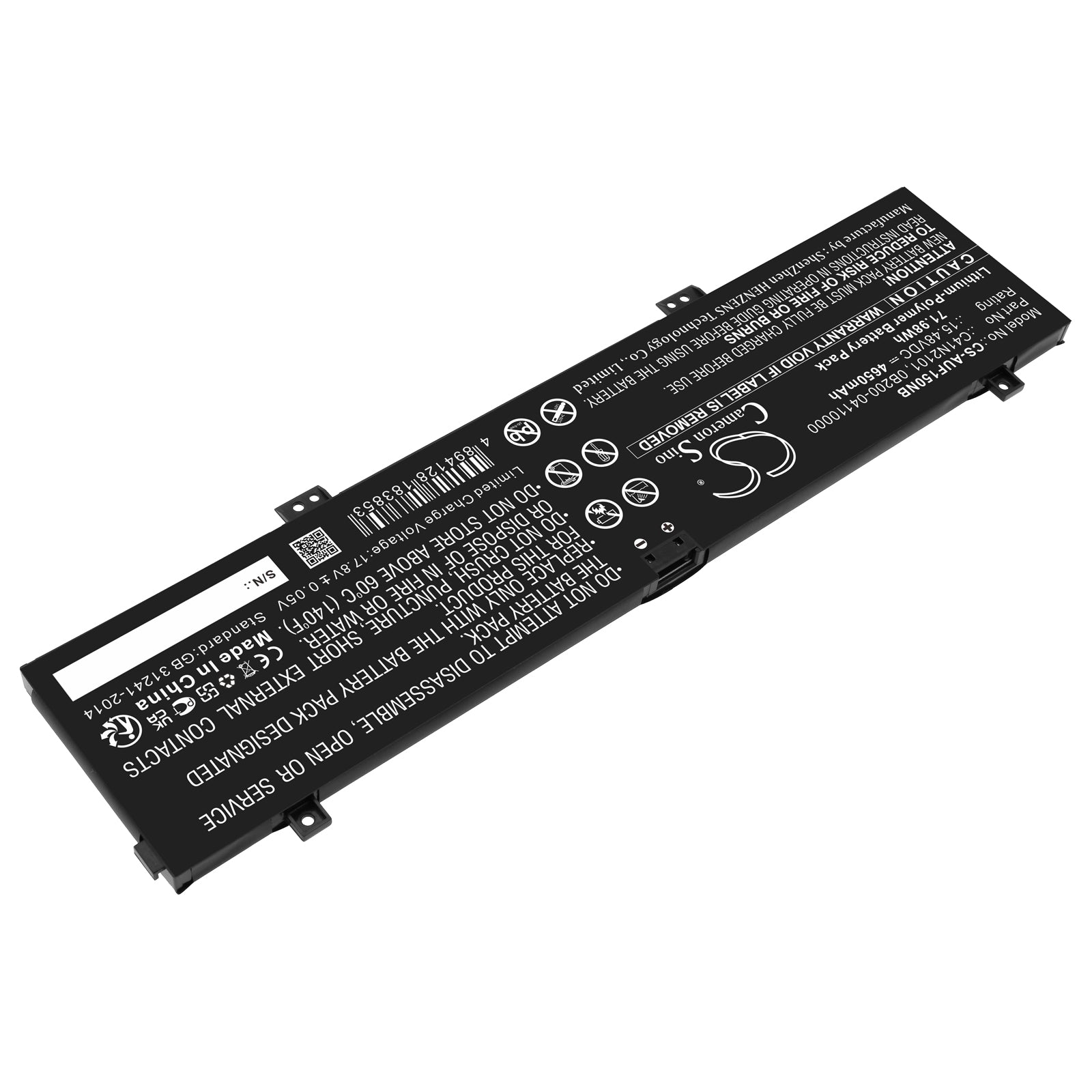 Li-Polymer, Notebook, Laptop Battery fits Asus Rog Zephyrus G14 Ga402, Rog Zephyrus G14 Ga402r, 15.48V, 4650mAh Notebook, Laptop Cameron Sino Technology Limited