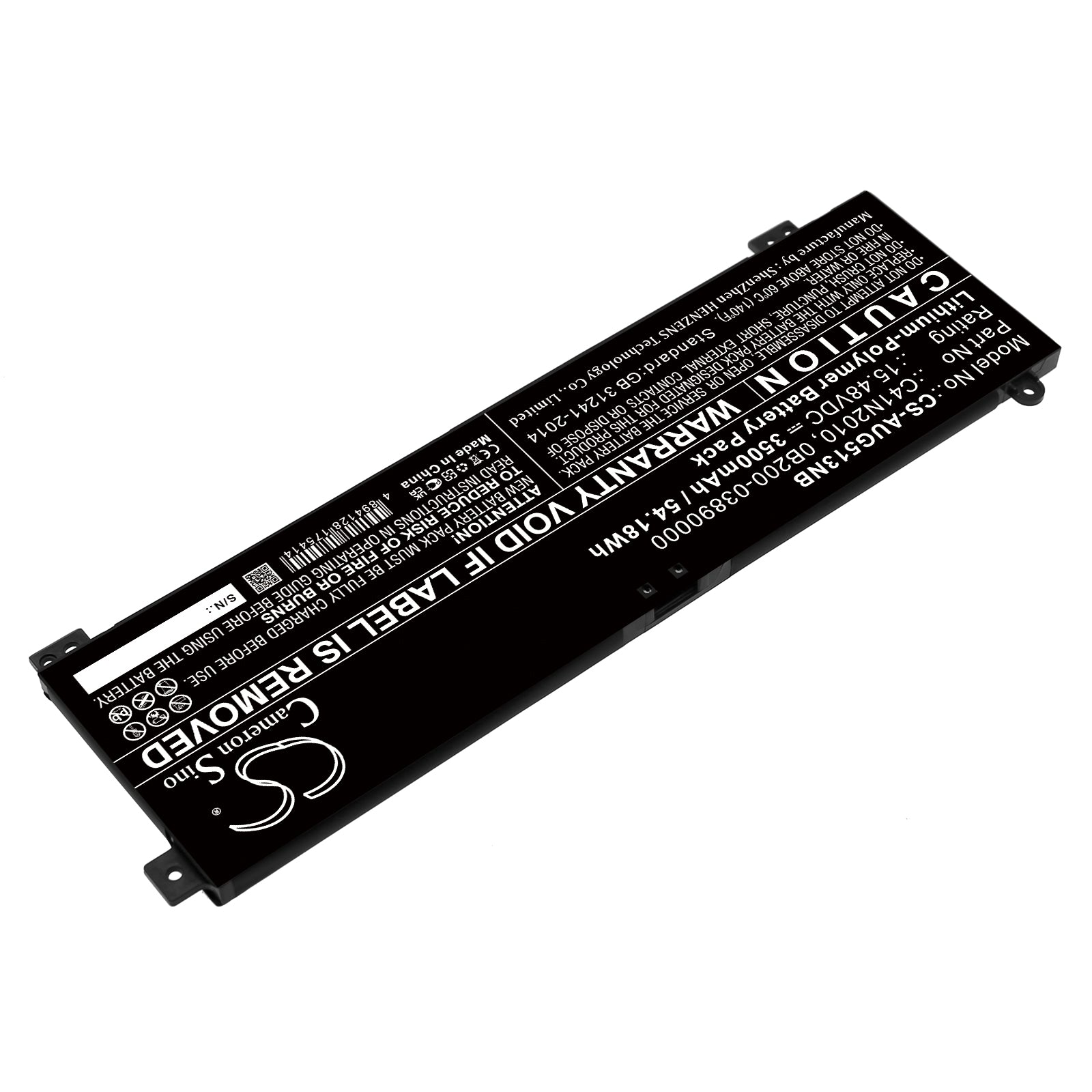 Li-Polymer, Notebook, Laptop Battery fits Asus Rog Strix G15 G513ih-hn002, Rog Strix G15 G513ih-hn002t, 15.48V, 3500mAh Notebook, Laptop Cameron Sino Technology Limited