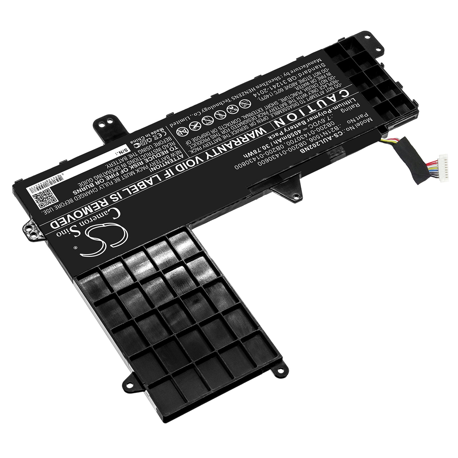 Li-Polymer, Notebook, Laptop Battery fits Asus E502na-2a, E502na-2b, 7.6V, 4050mAh CS-AUL203NB Notebook, Laptop Cameron Sino Technology Limited
