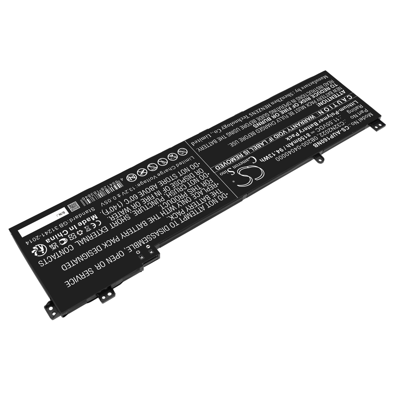 Li-Polymer, Notebook, Laptop Battery fits Asus Vivobook Pro 16x M7600, Vivobook Pro 16x M7600qe-l2014, 11.55V, 8150mAh Notebook, Laptop Cameron Sino Technology Limited