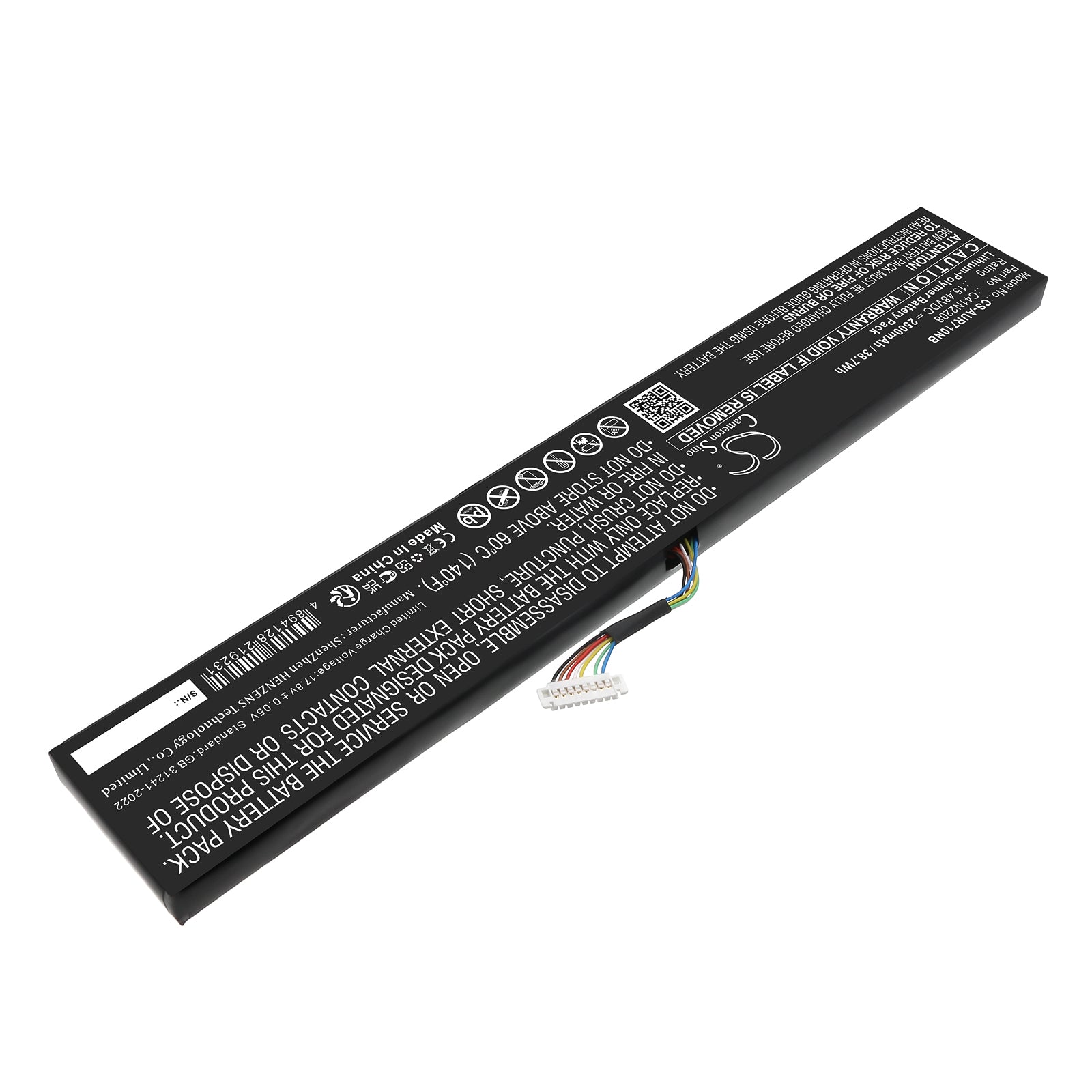15.48V, Li-Polymer, 2500mAh, Battery fits Asus ROG Ally (2023) RC71L NR2301L, 38.7Wh Notebook, Laptop Cameron Sino Technology Limited